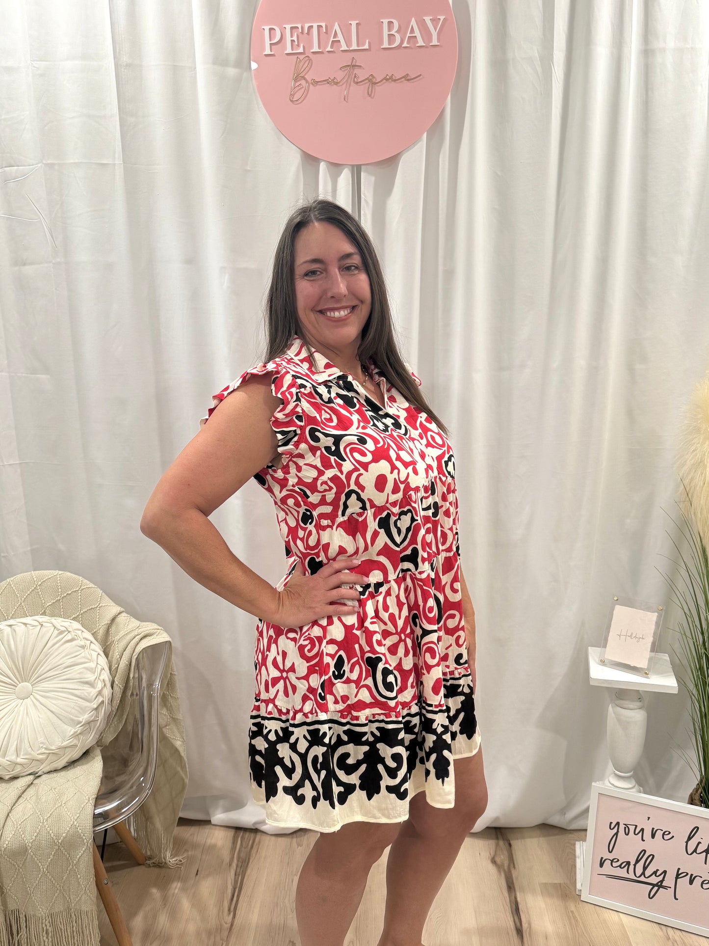 Raspberry Espresso Dress