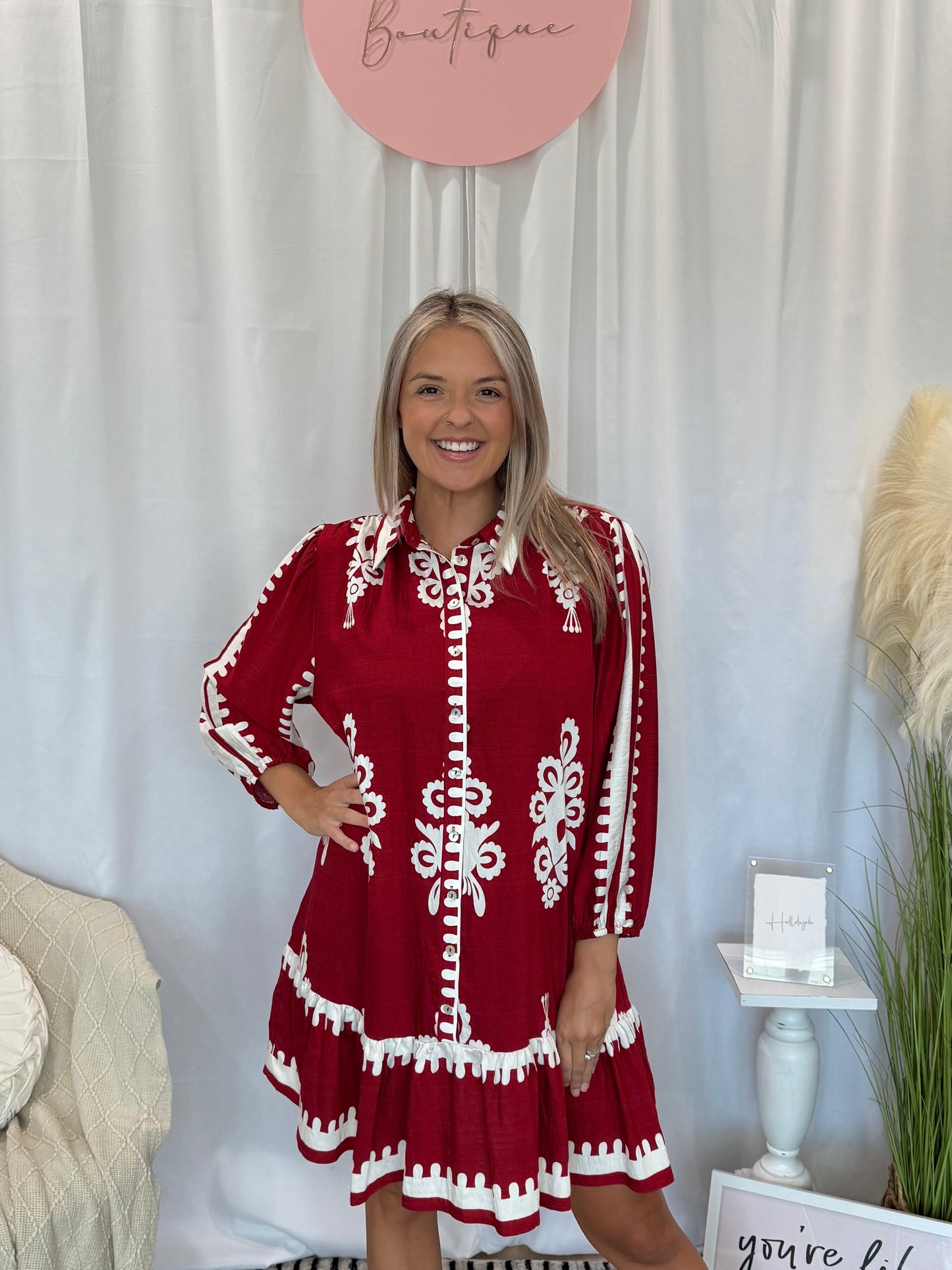 Cranberry Nola Dress