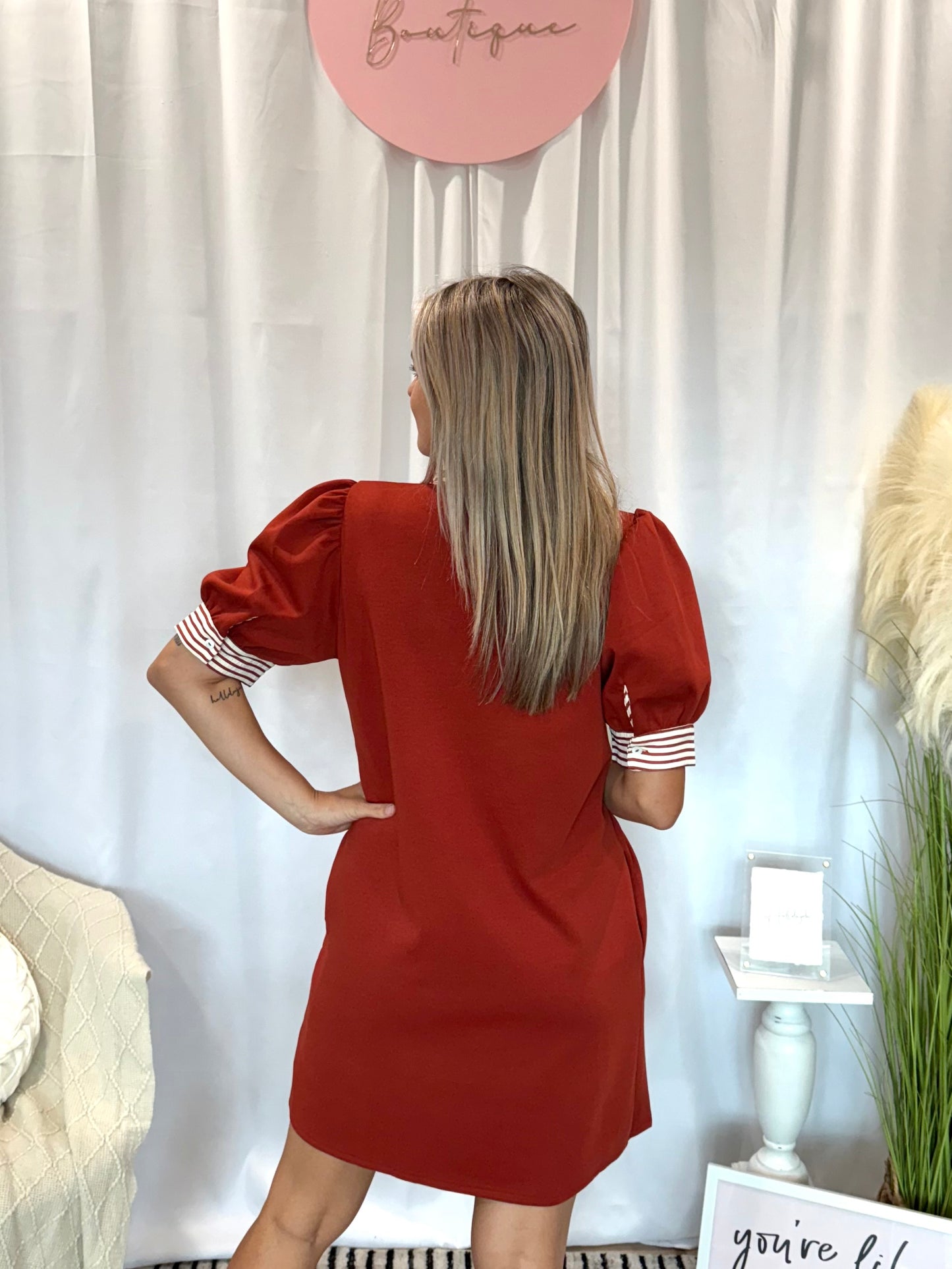 Pumpkin Drizzle Dress (Pockets!)