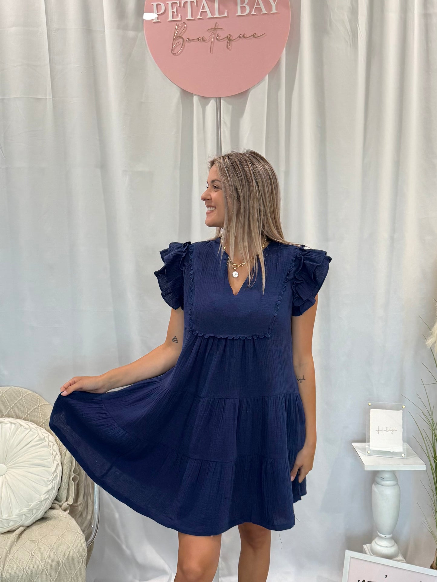 Twilight Azure Dress (Pockets!)