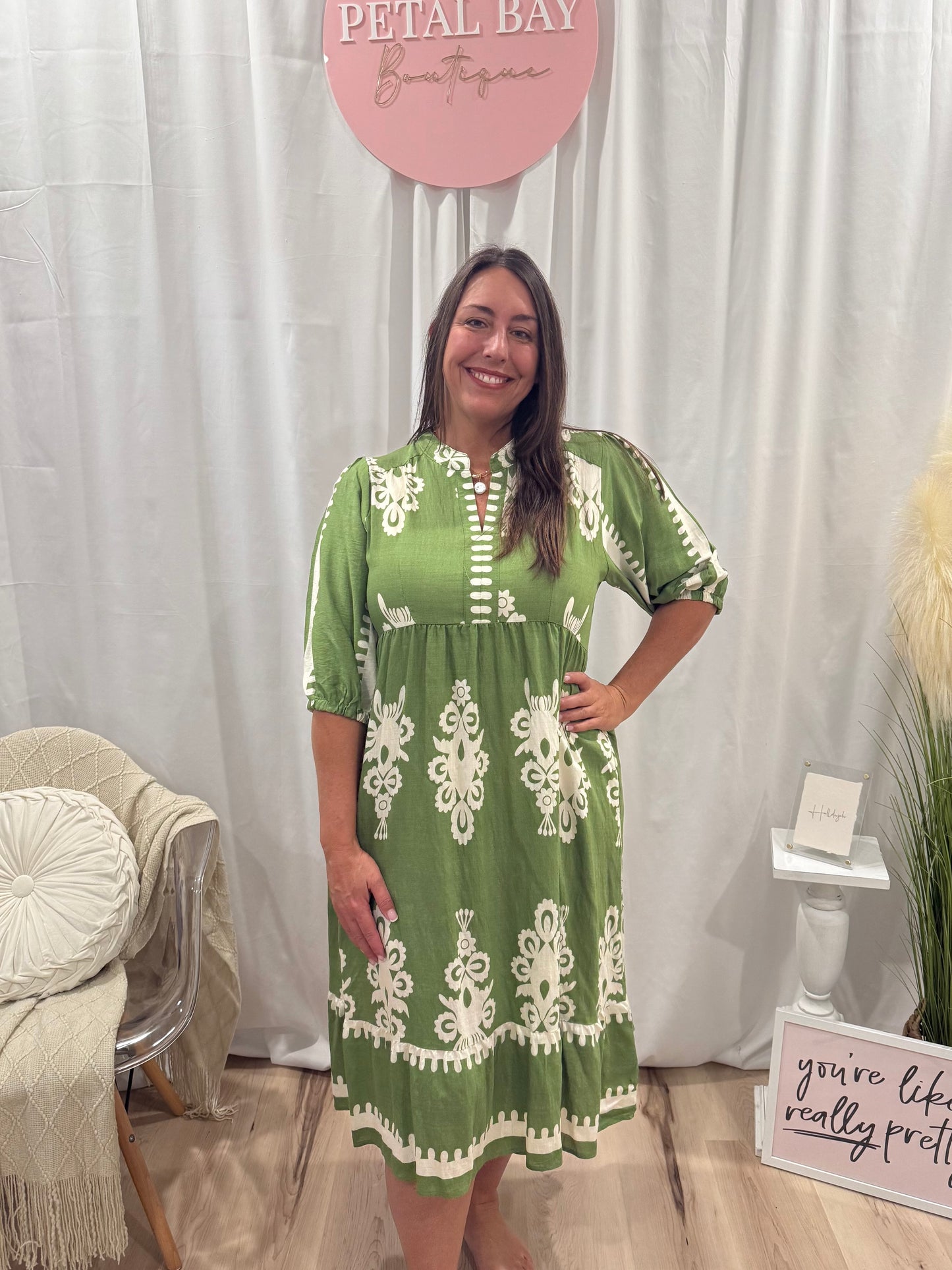 Pear French Quarter Dress