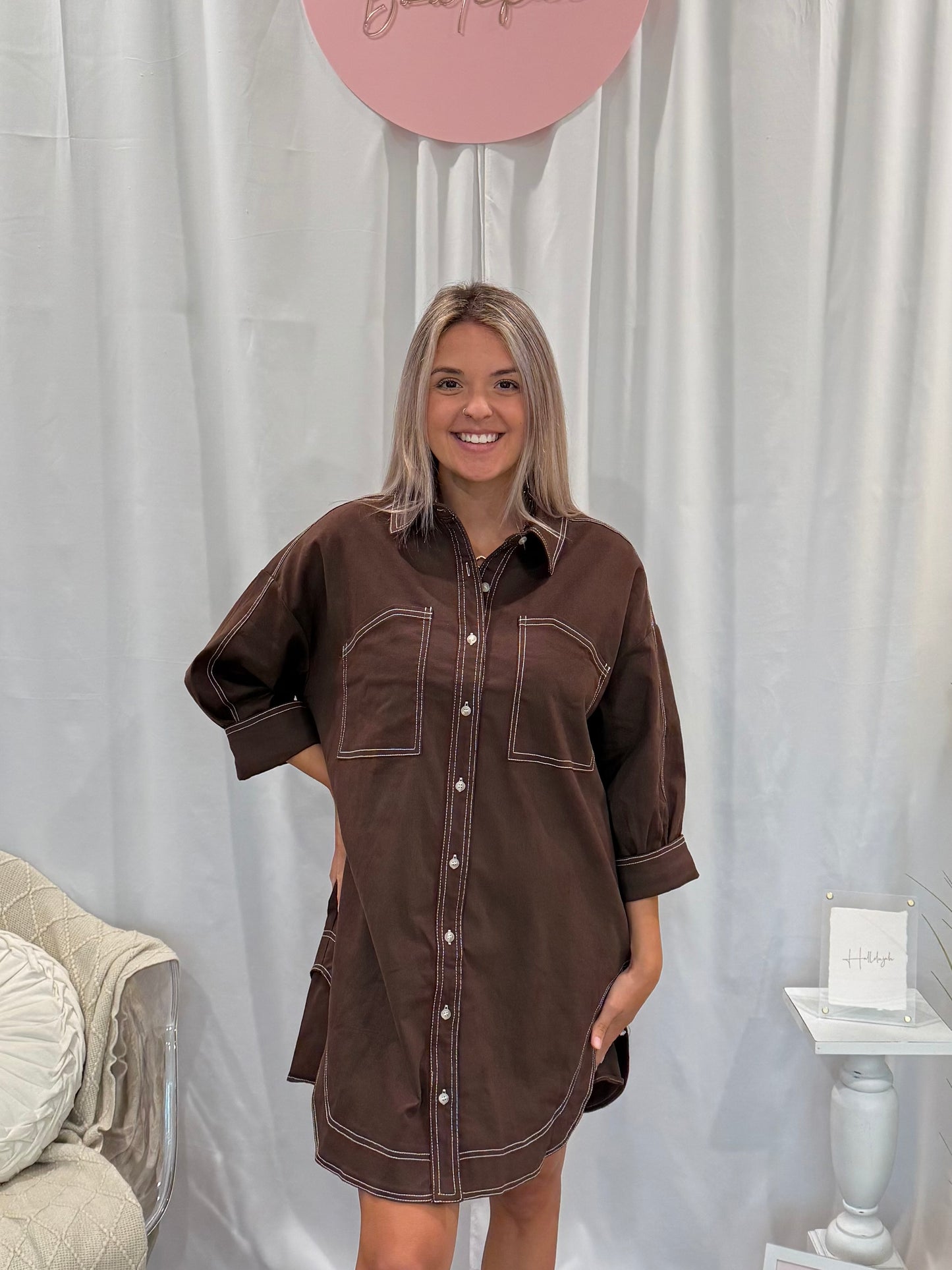 Chocolate Denim Dreamsickle Dress