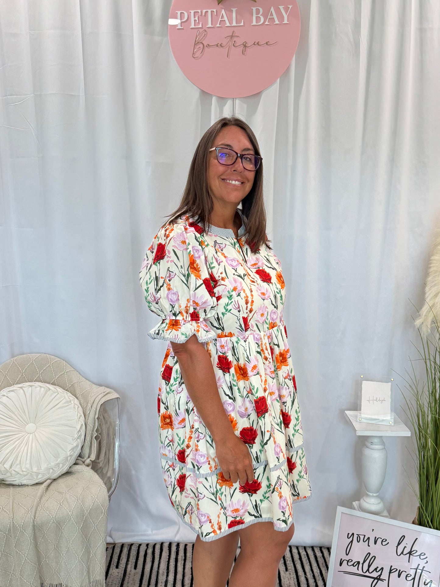 Fun In Floral Dress