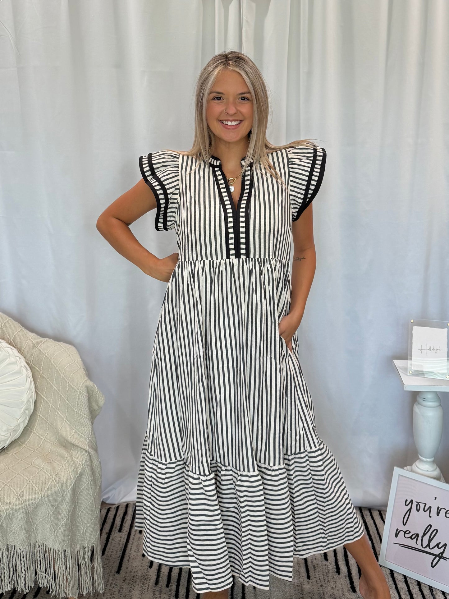 Onyx Gem Dress (Pockets!)