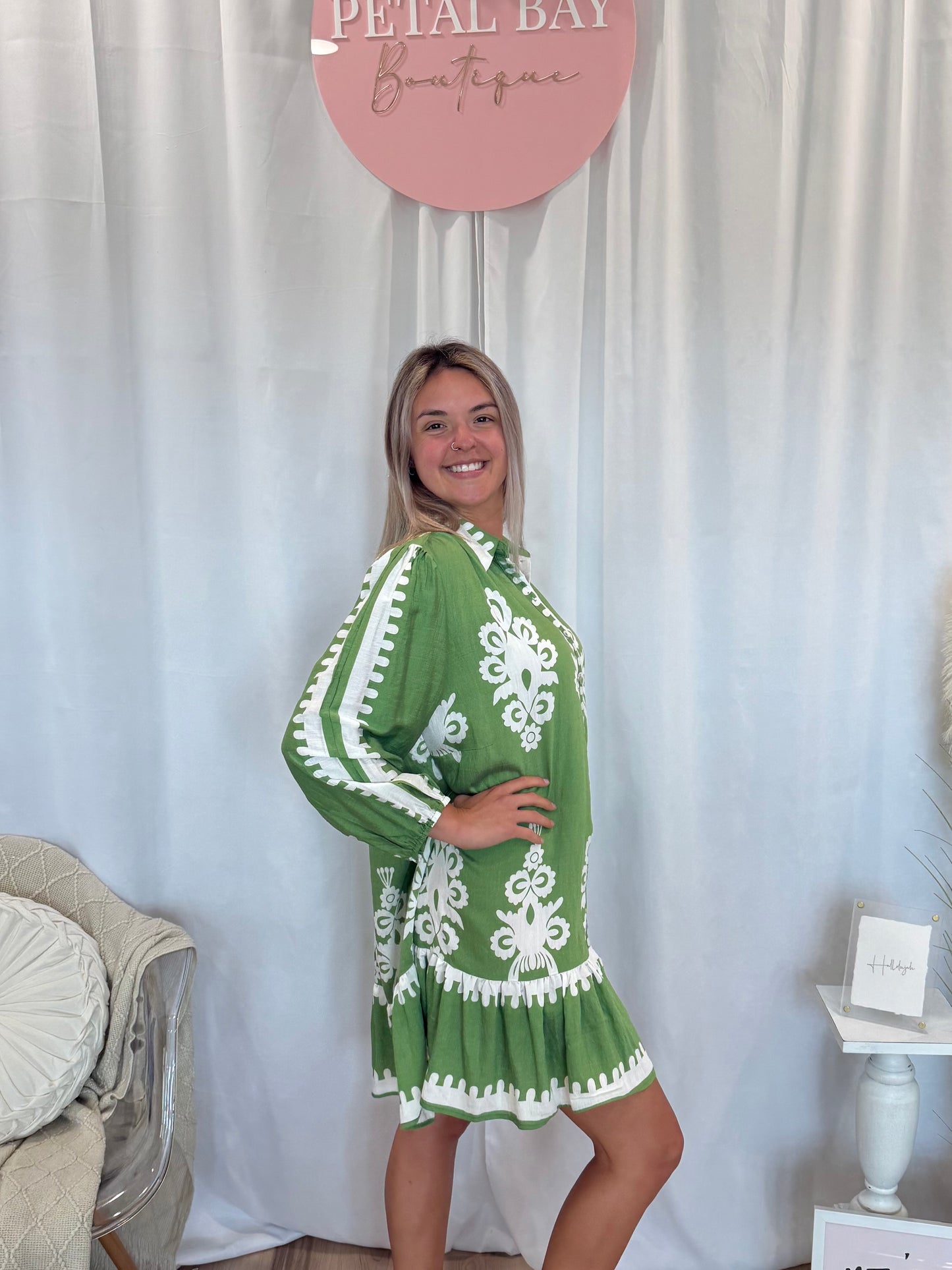 Green Nola Dress