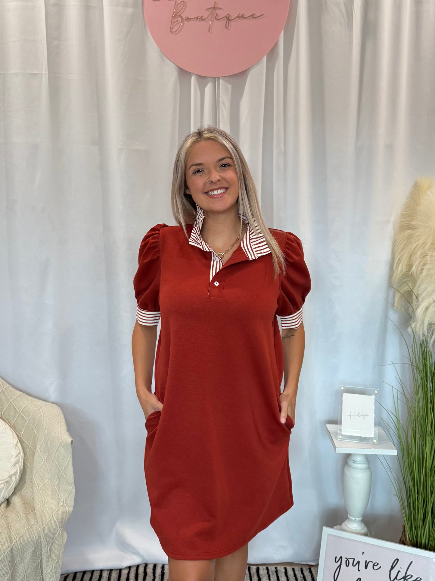 Pumpkin Drizzle Dress (Pockets!)