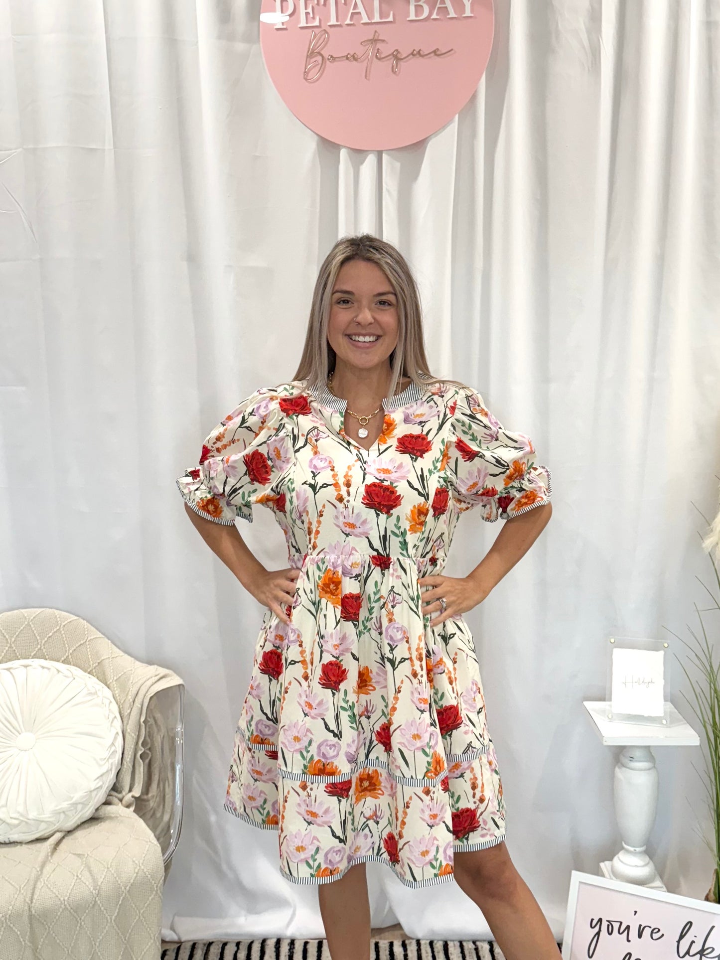 Fun In Floral Dress