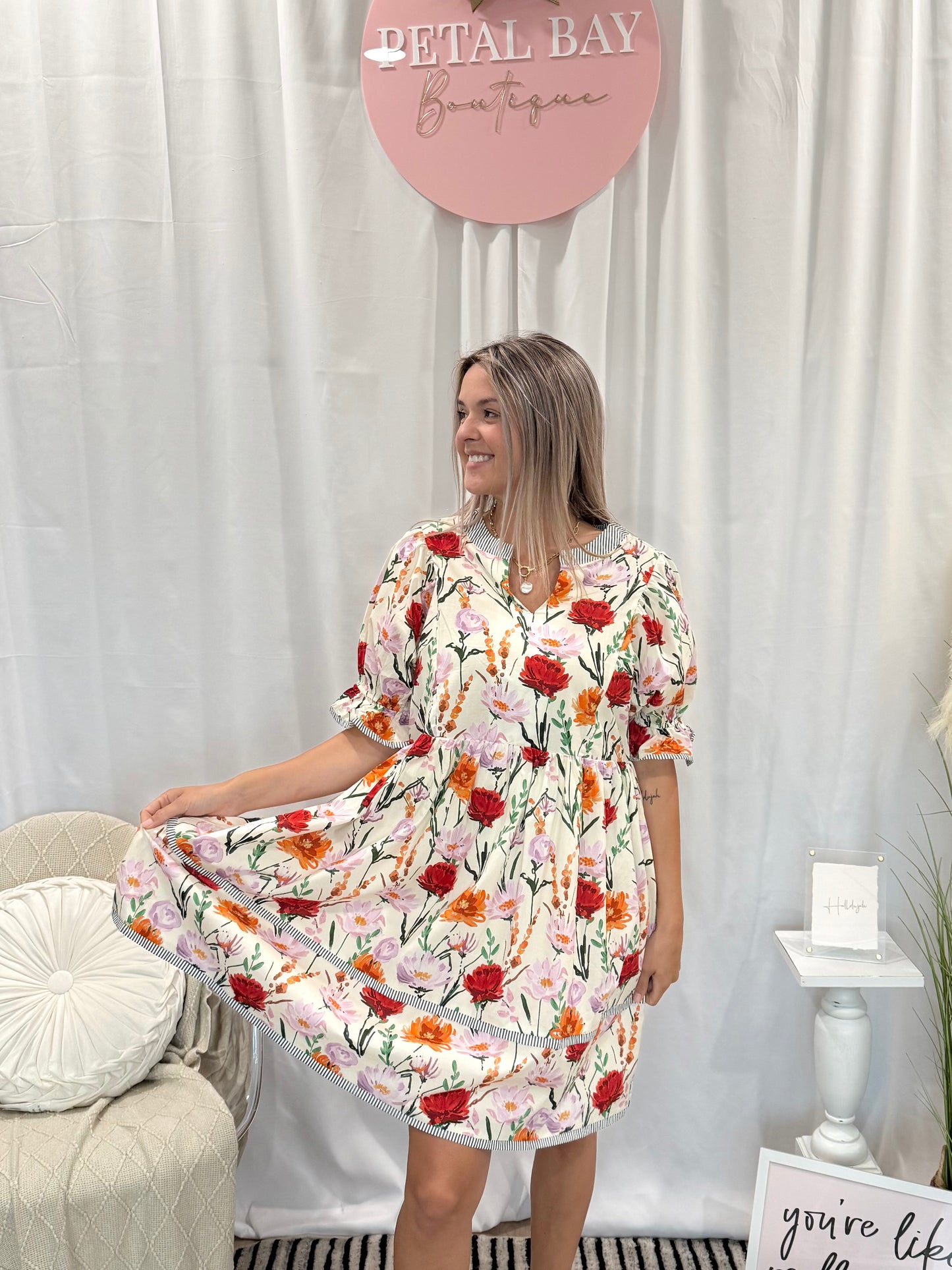 Fun In Floral Dress