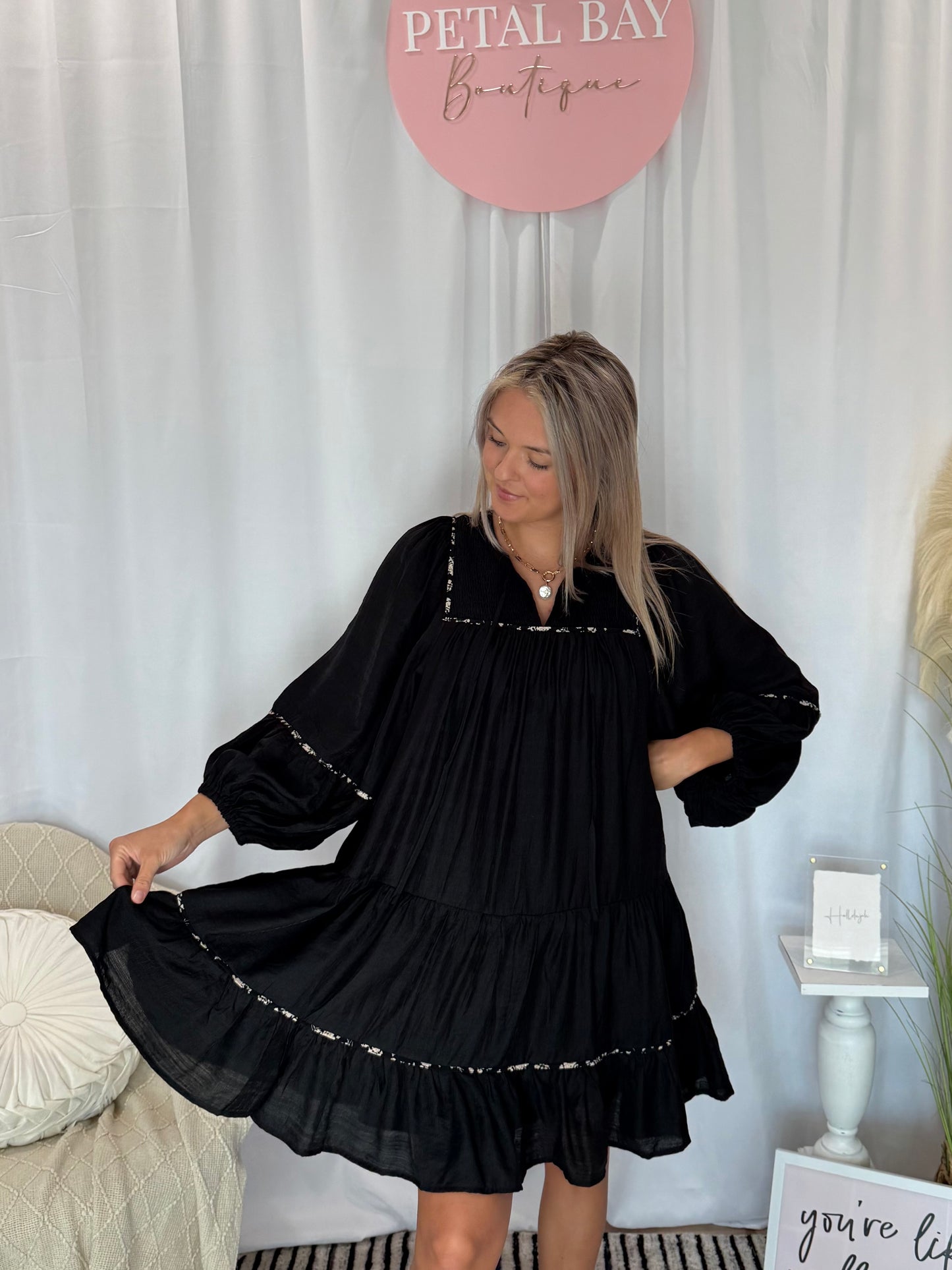 Simply Elegant Onyx Dress