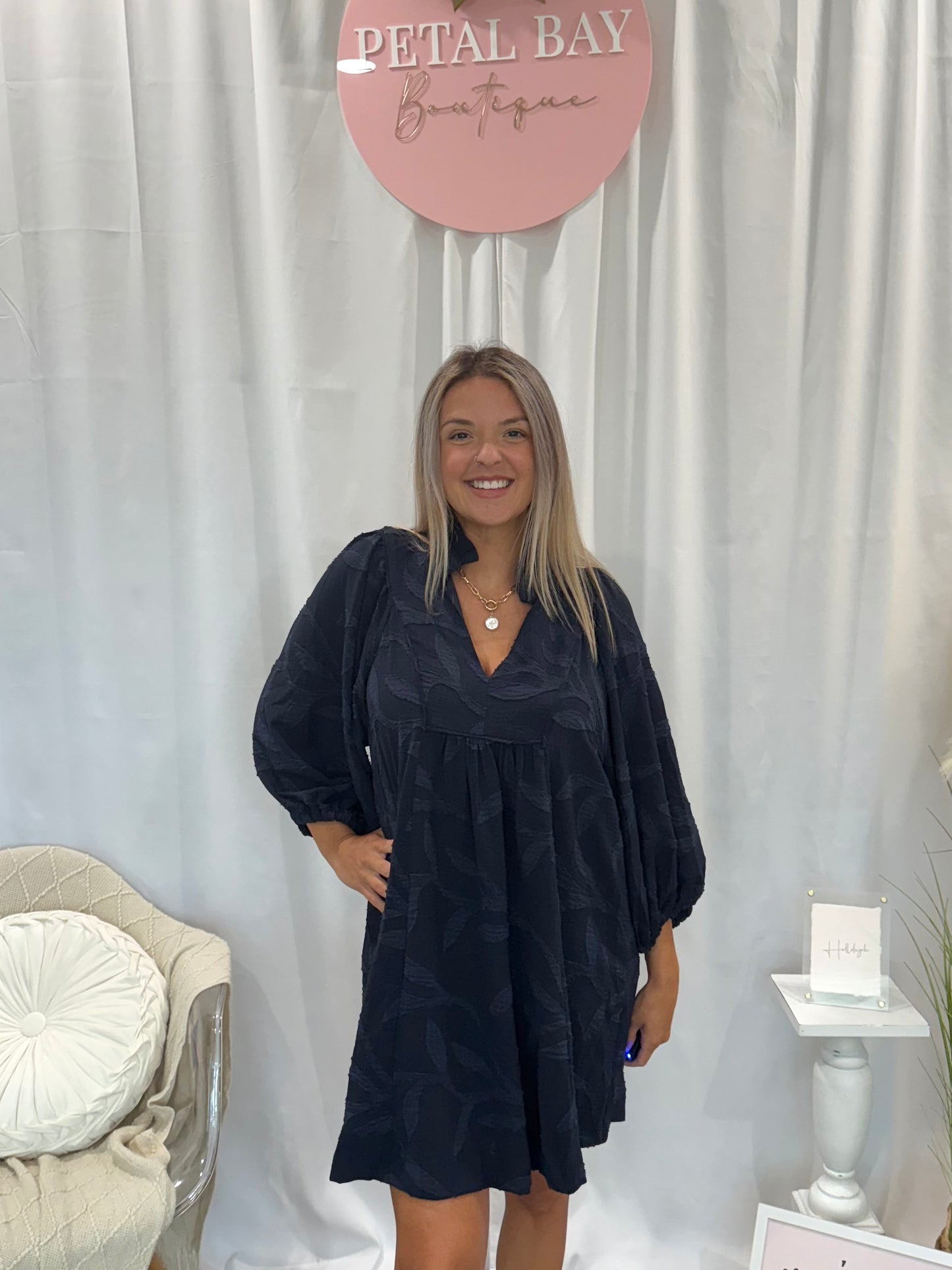 Signature Navy Dress