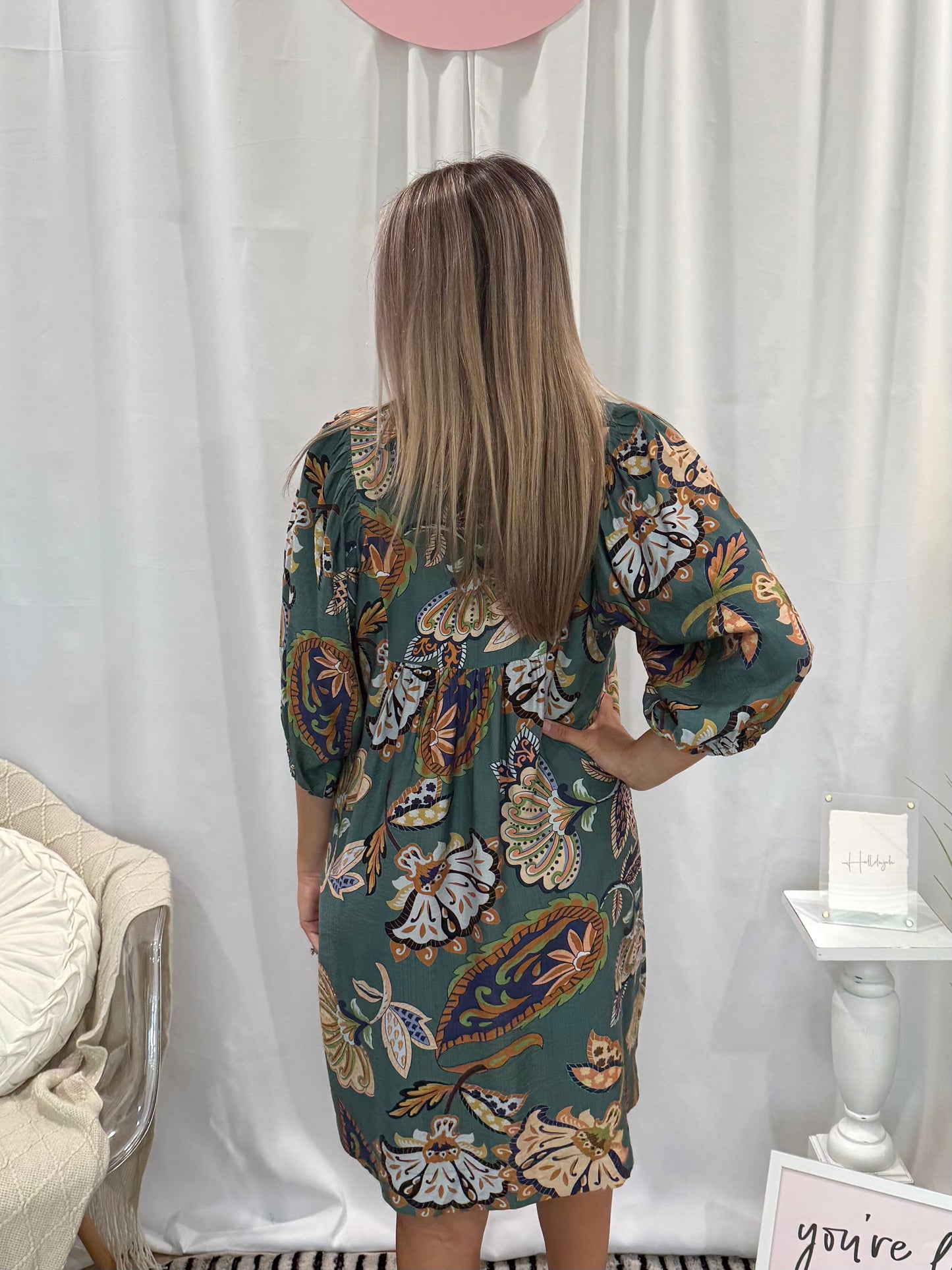 Leafy Green Dress