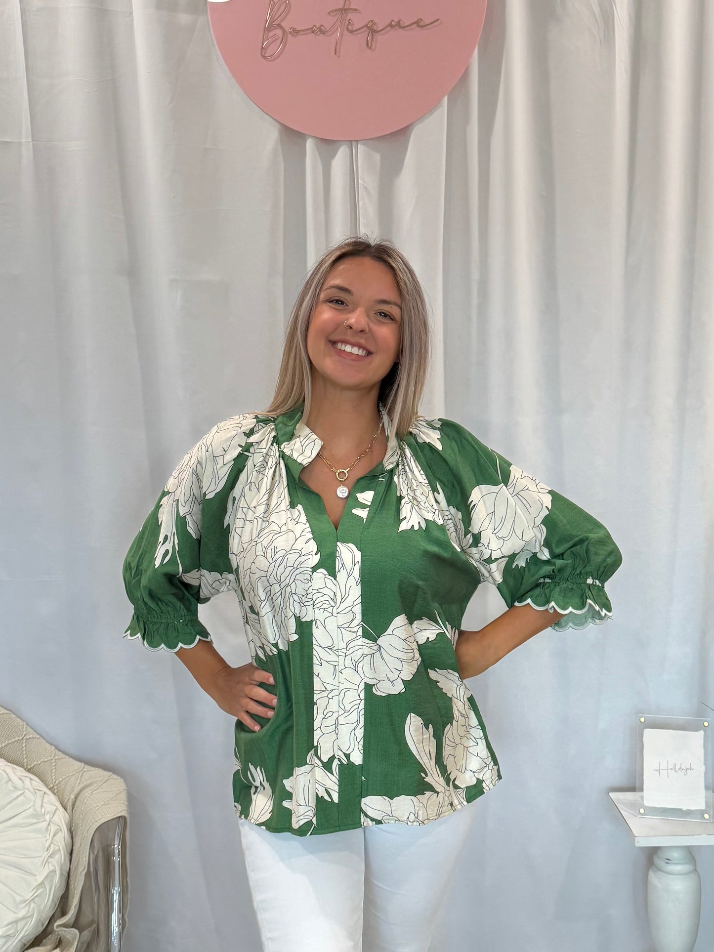Classy Forever Olive Top