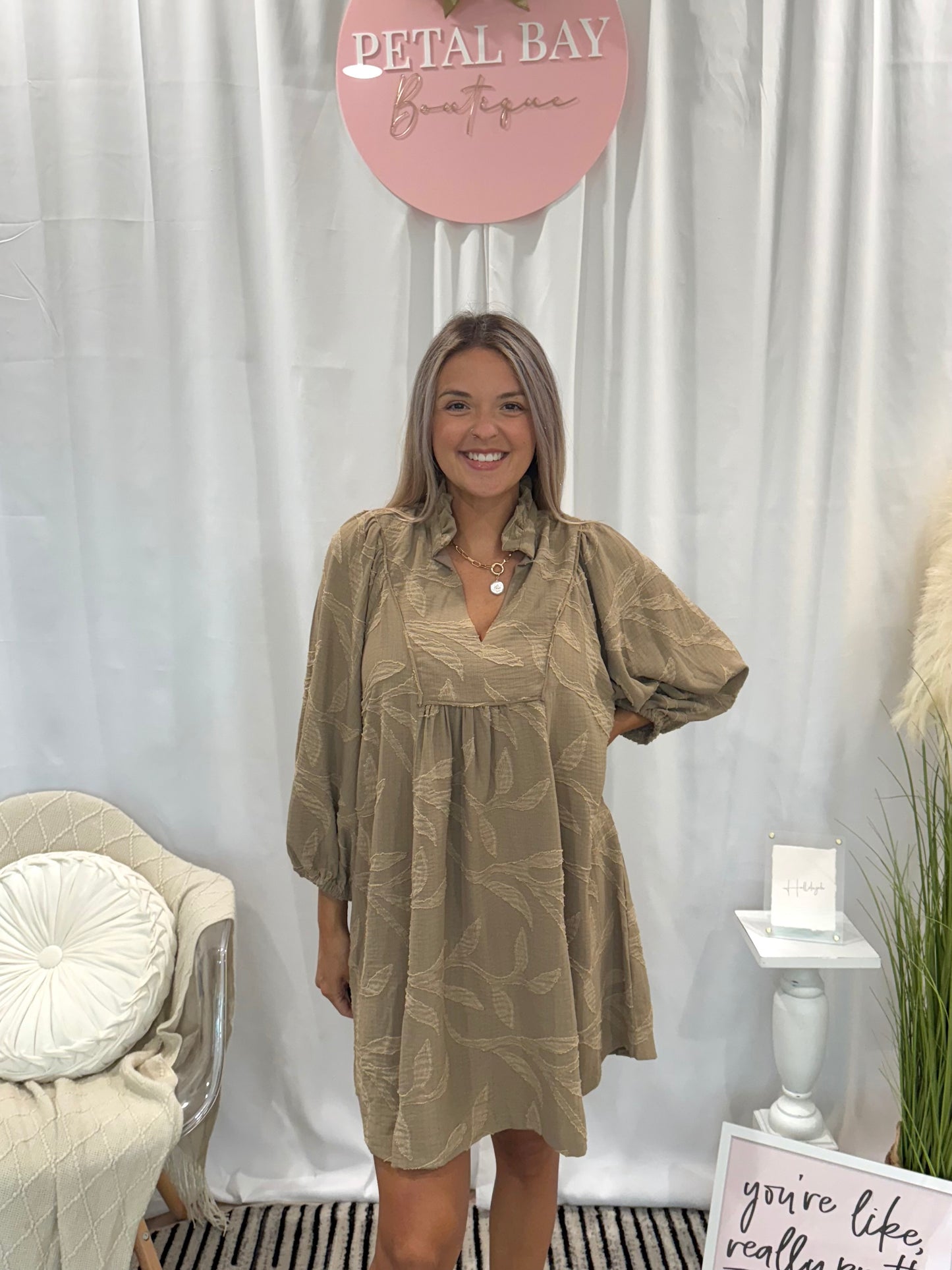 Signature Taupe Dress