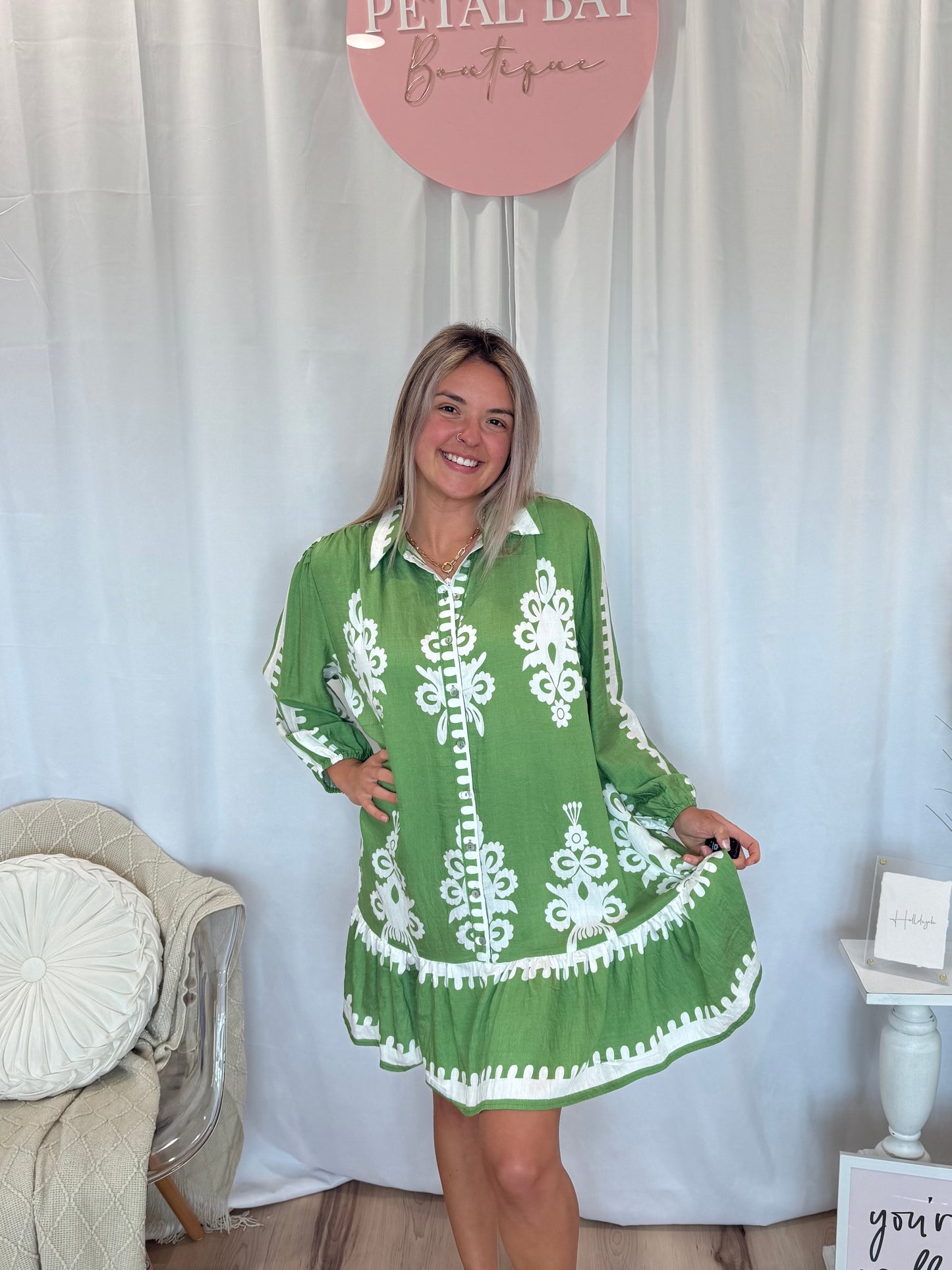 Green Nola Dress