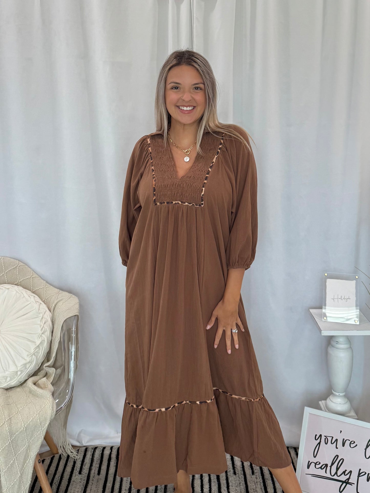 Sleek Cheetah Dress