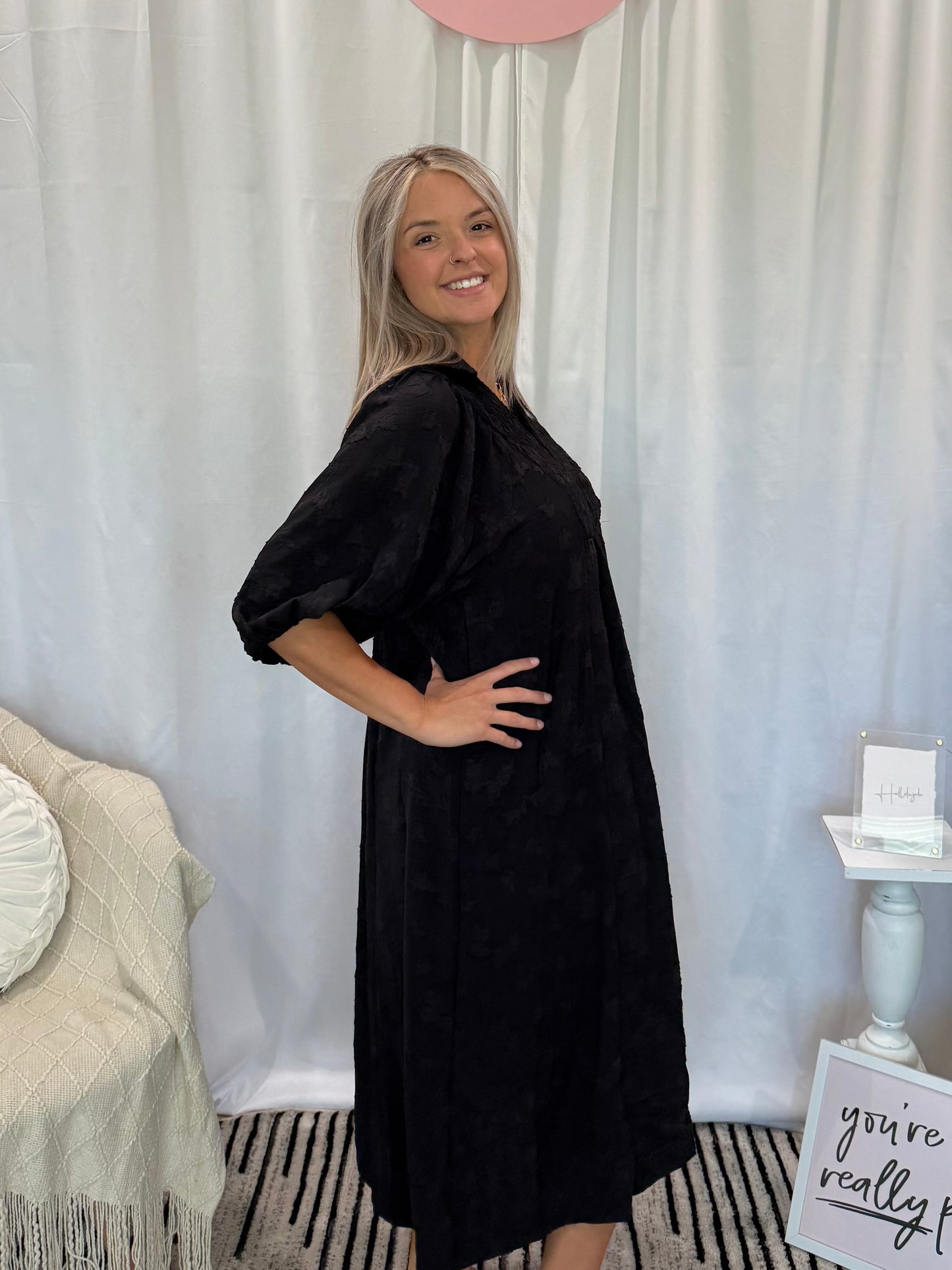 Black Twist Dress