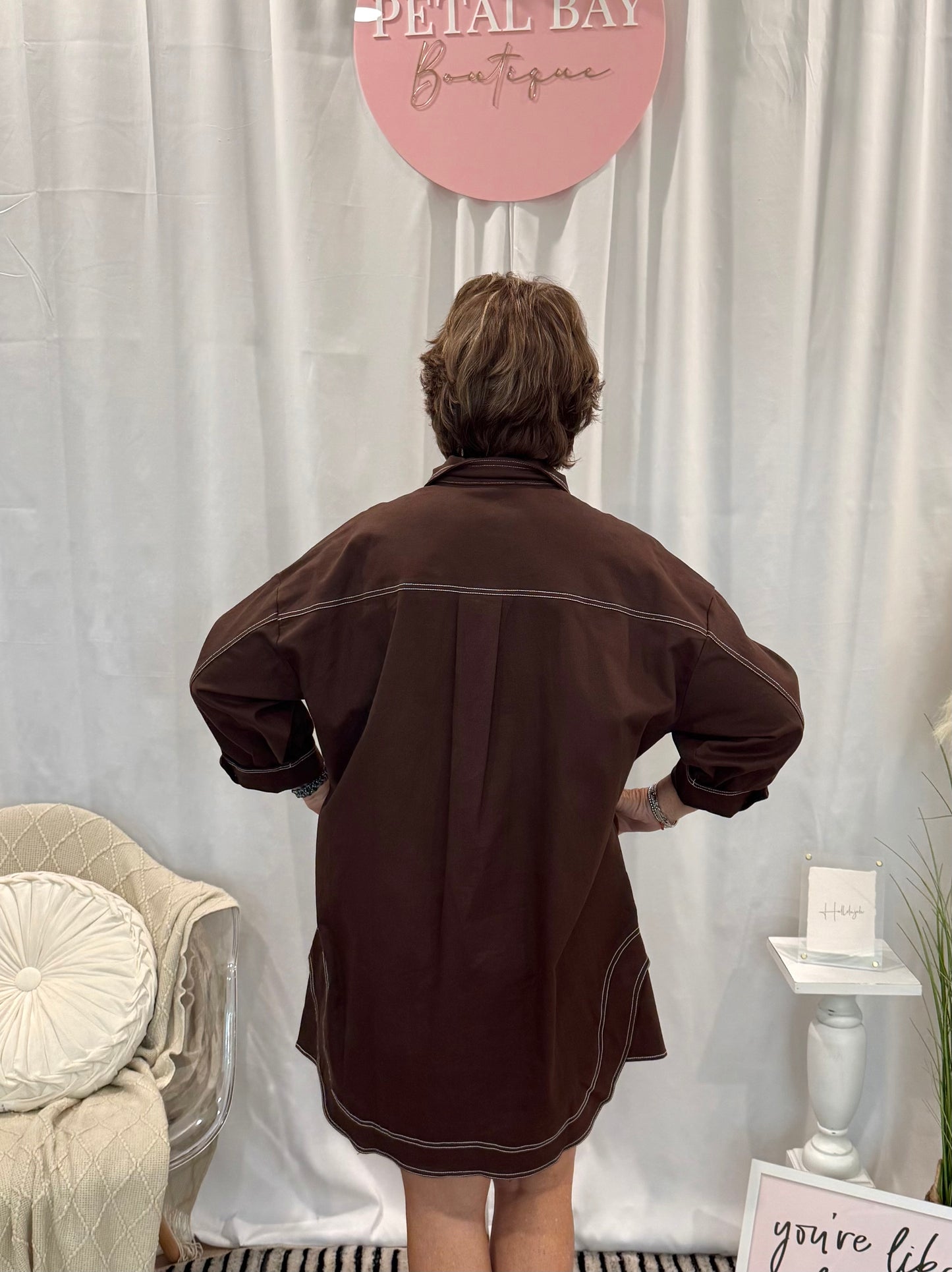 Chocolate Denim Dreamsickle Dress