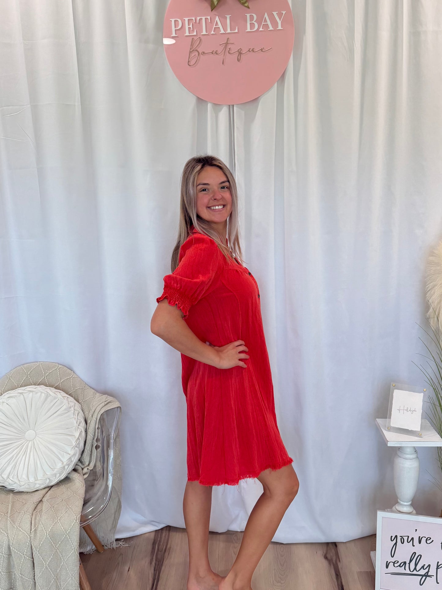 Sassy Scarlet Dress