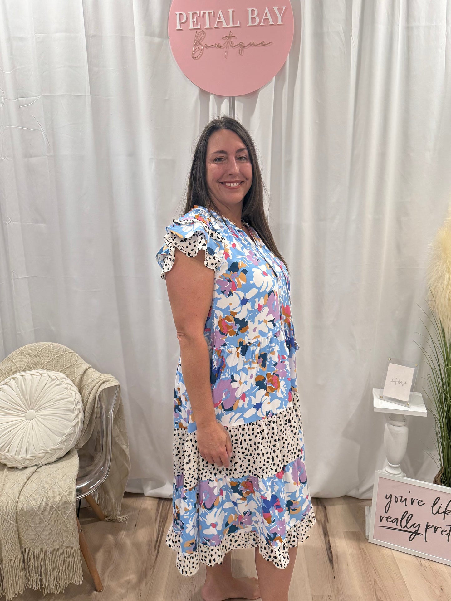 Fun In Floral Dress