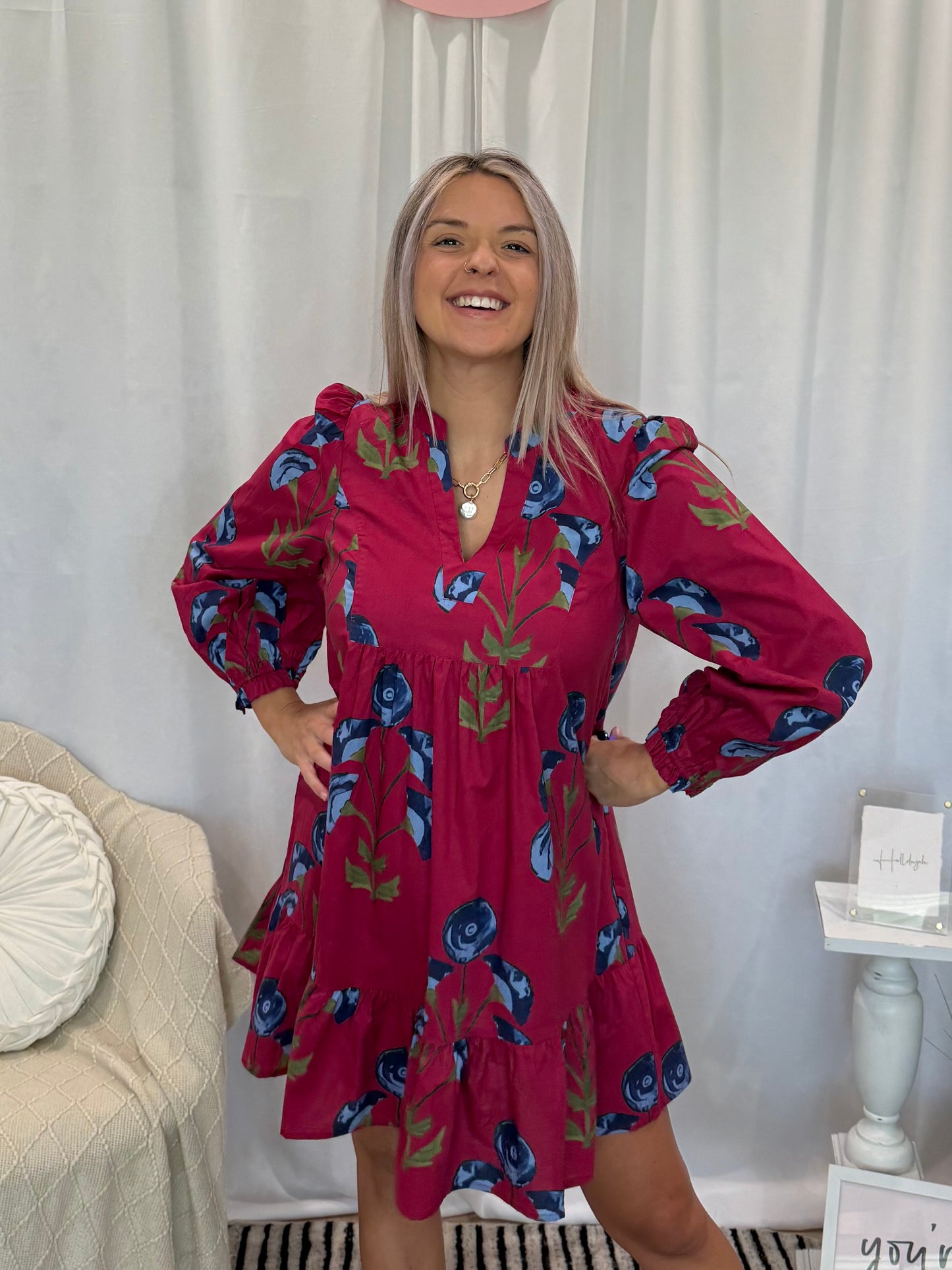 Sassy Fuchsia Dress