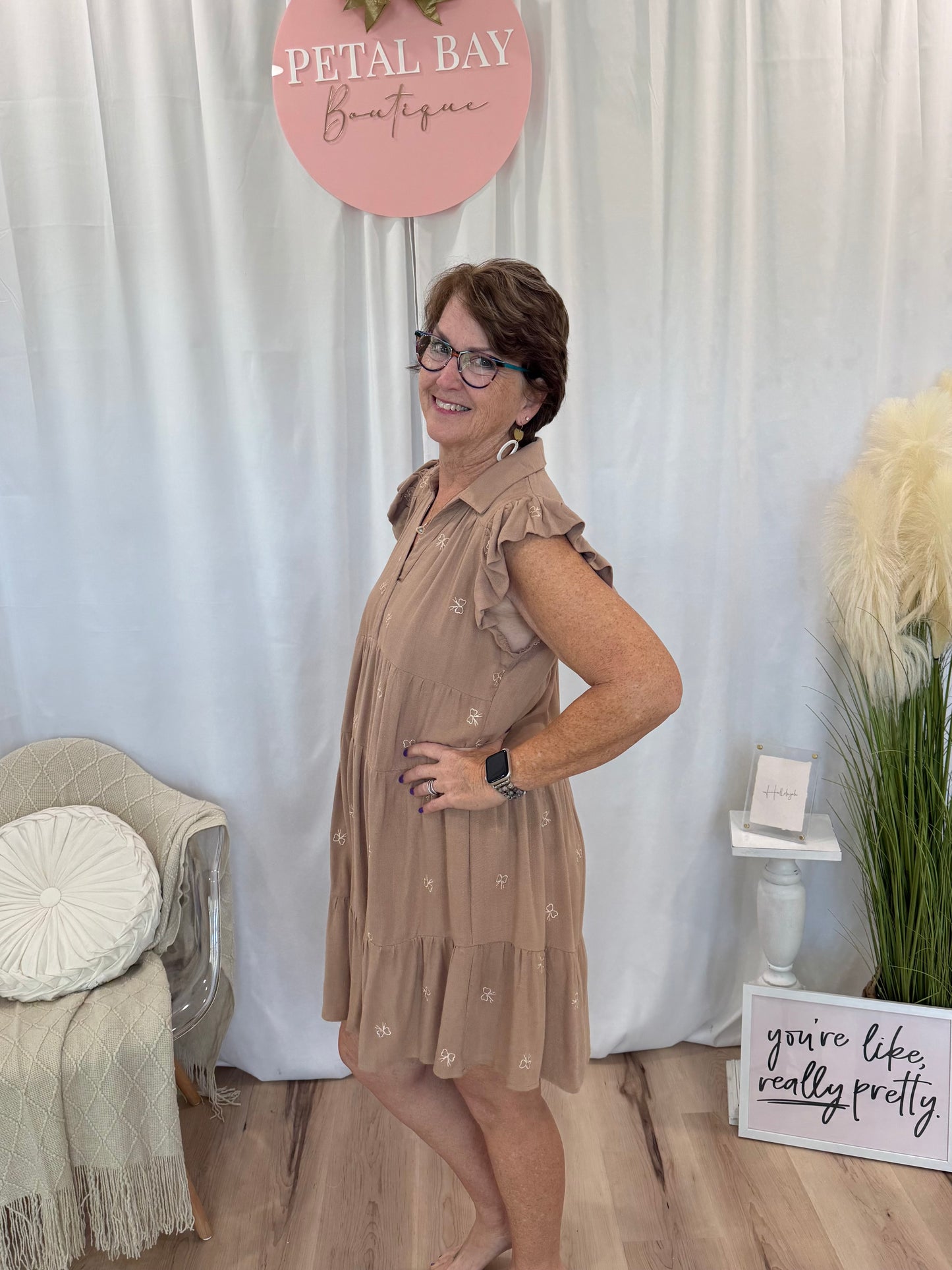 Mocha Frap Collar Dress