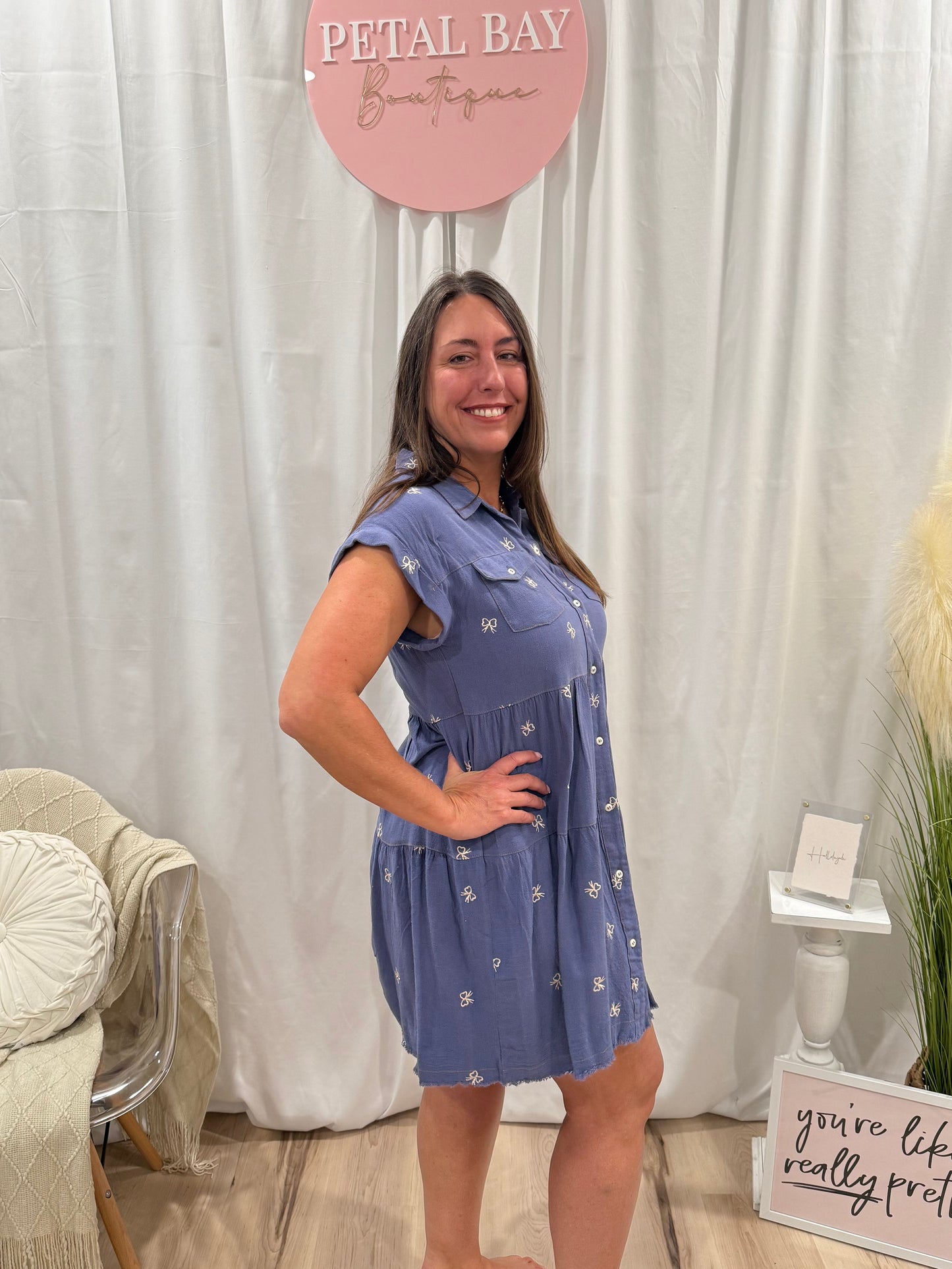 Blueberry Twist Dress