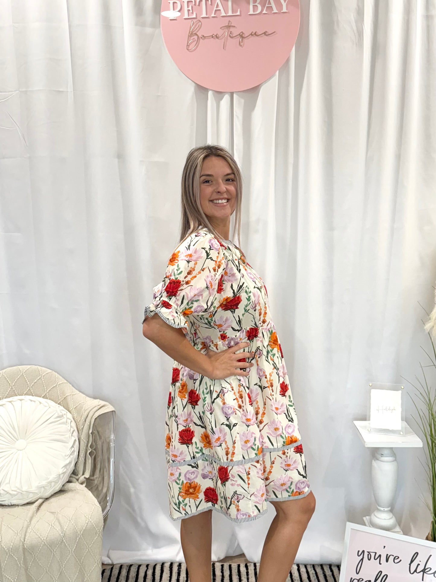 Fun In Floral Dress