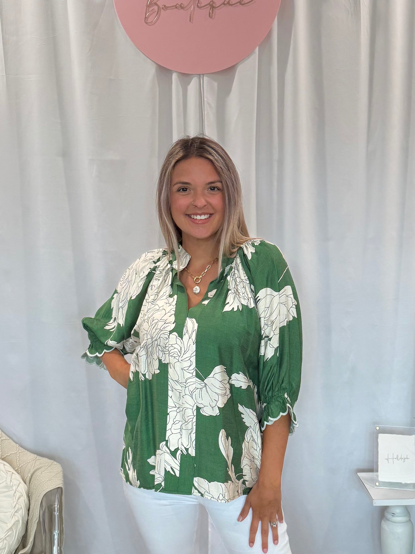 Classy Forever Olive Top