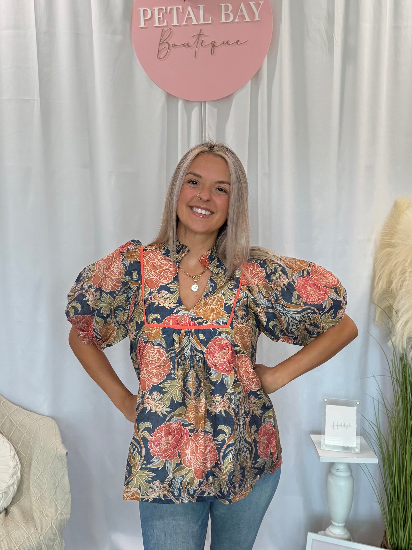 Ornate Floral Top