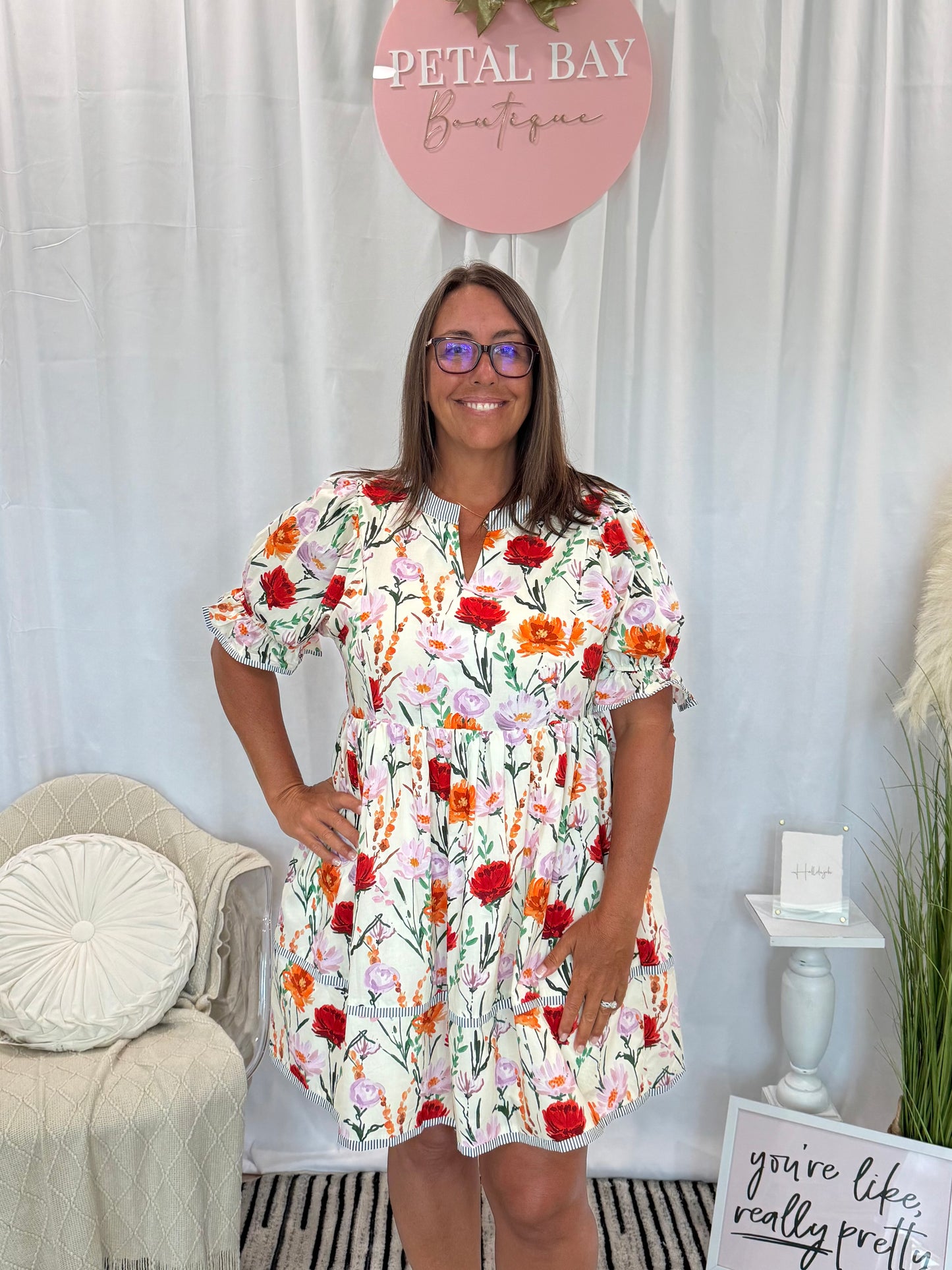Fun In Floral Dress
