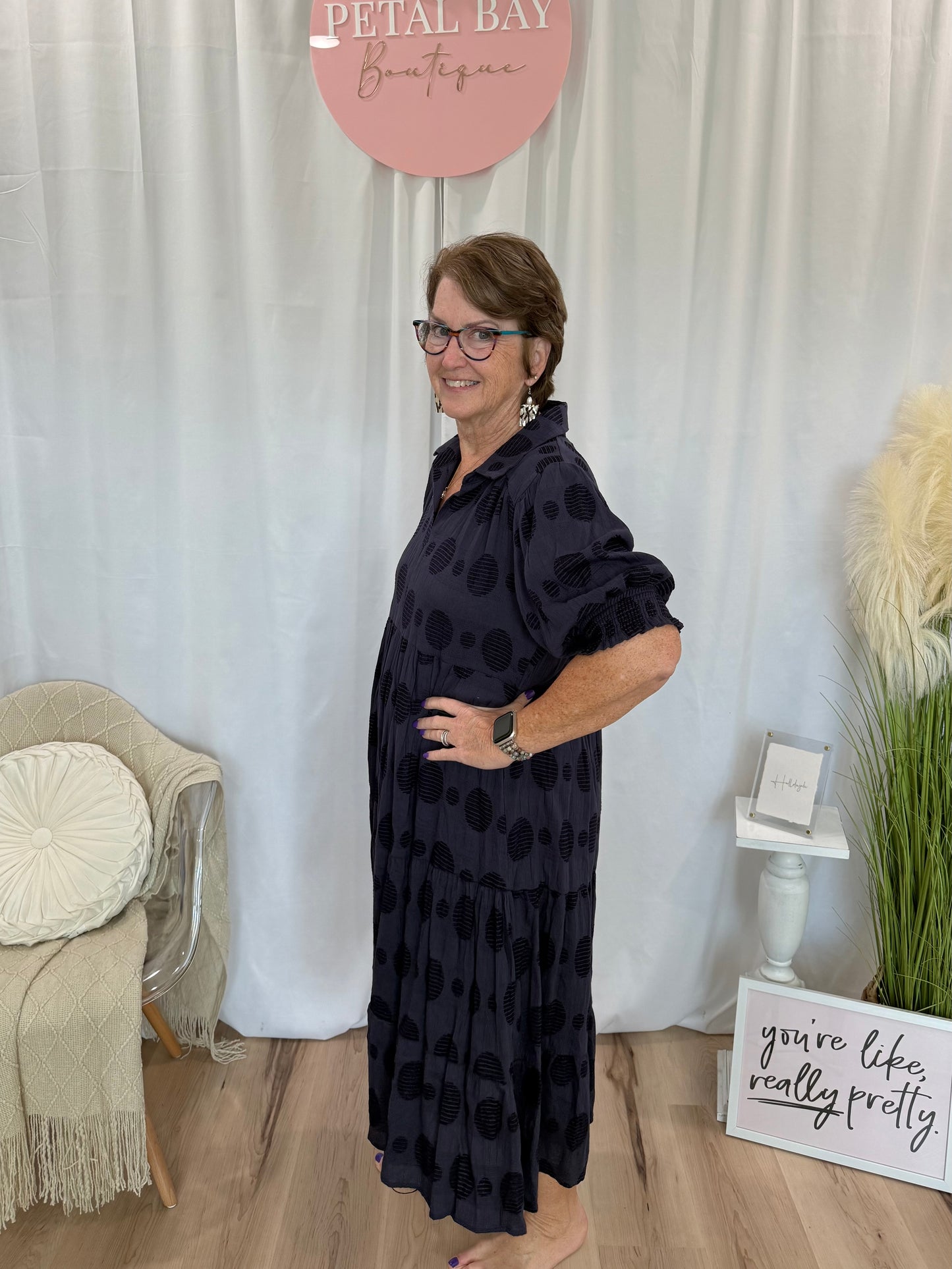 Navy Nightshade Dress