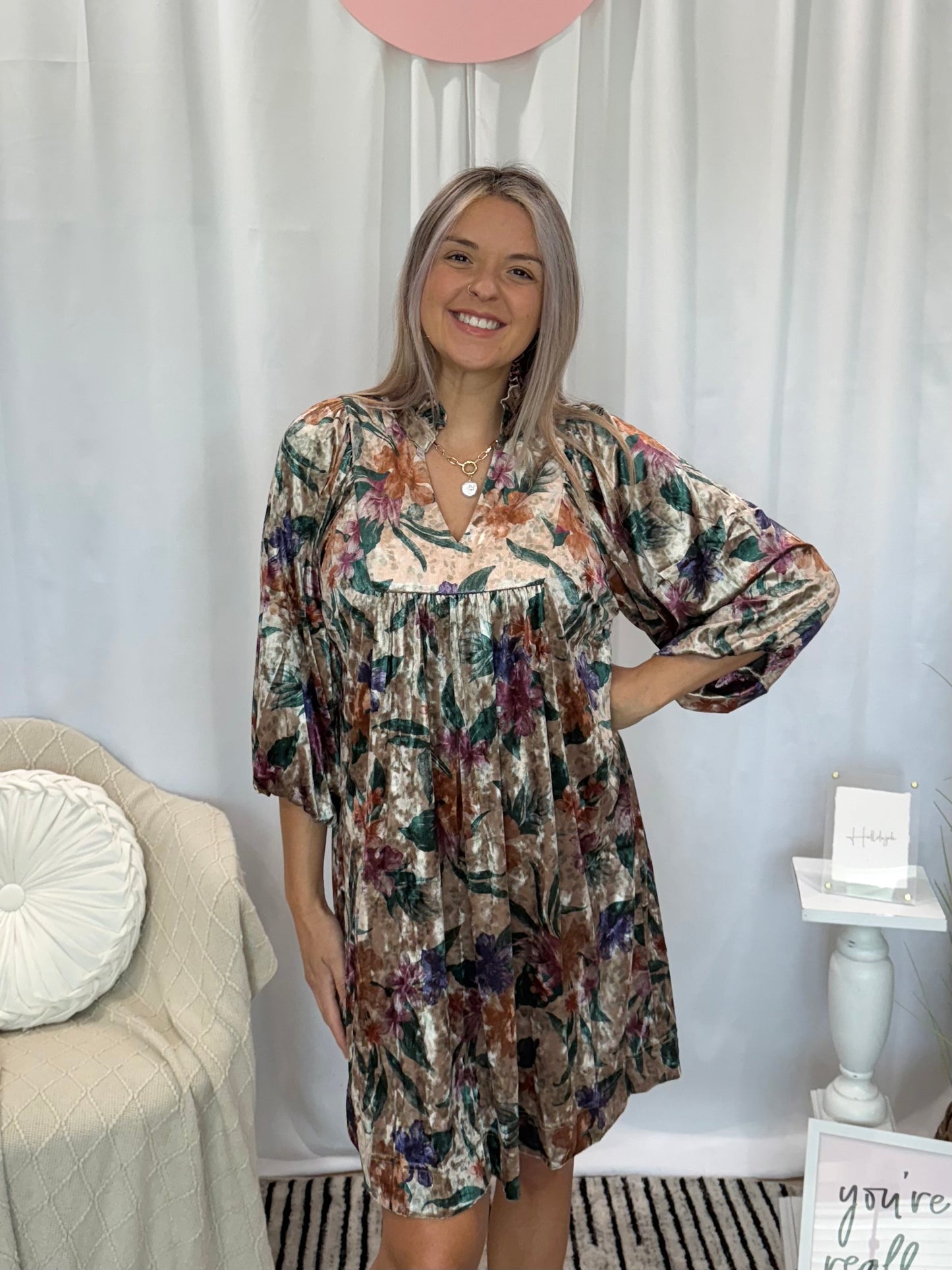 Velvet Glimmer Dress