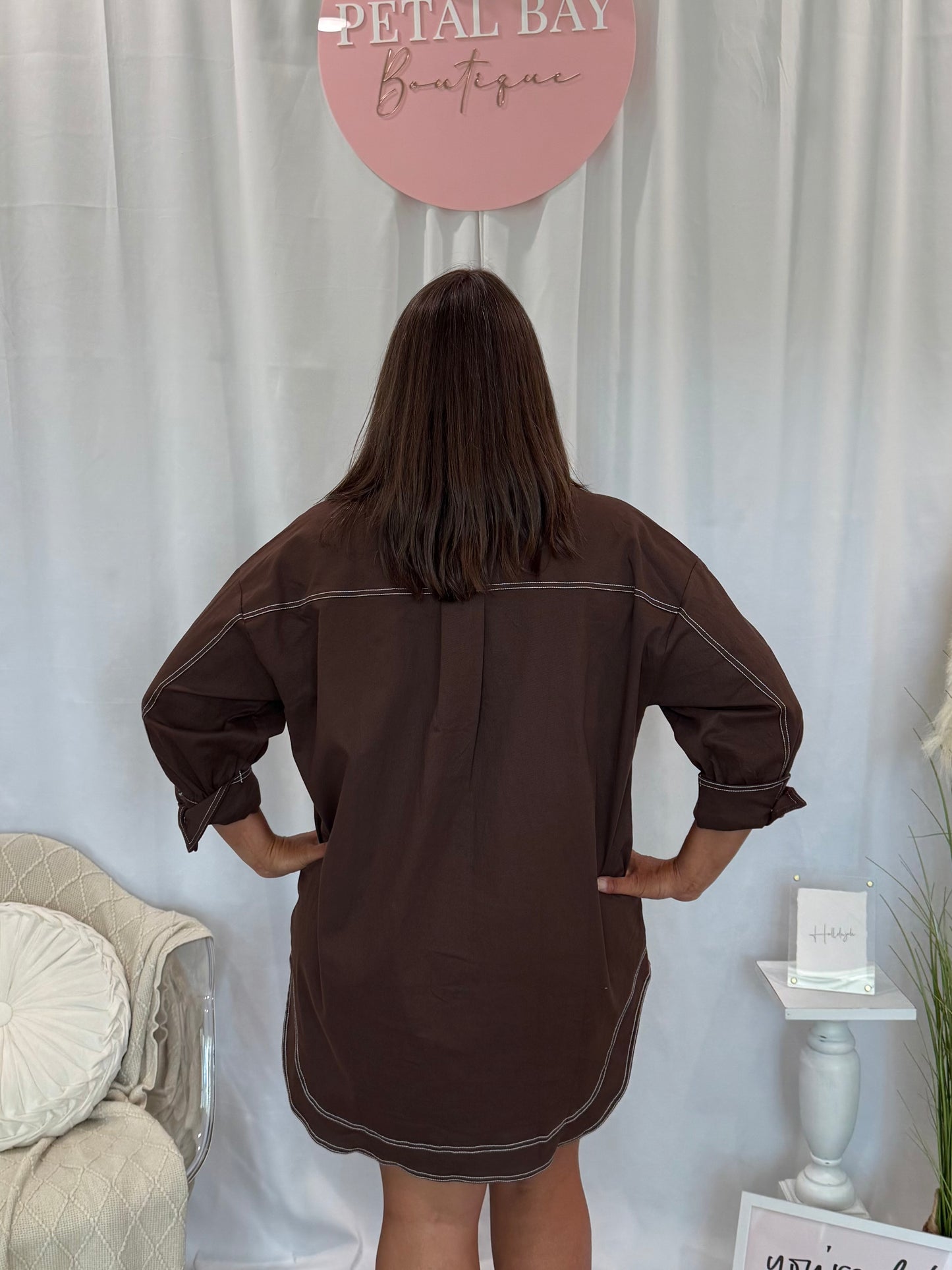 Chocolate Denim Dreamsickle Dress