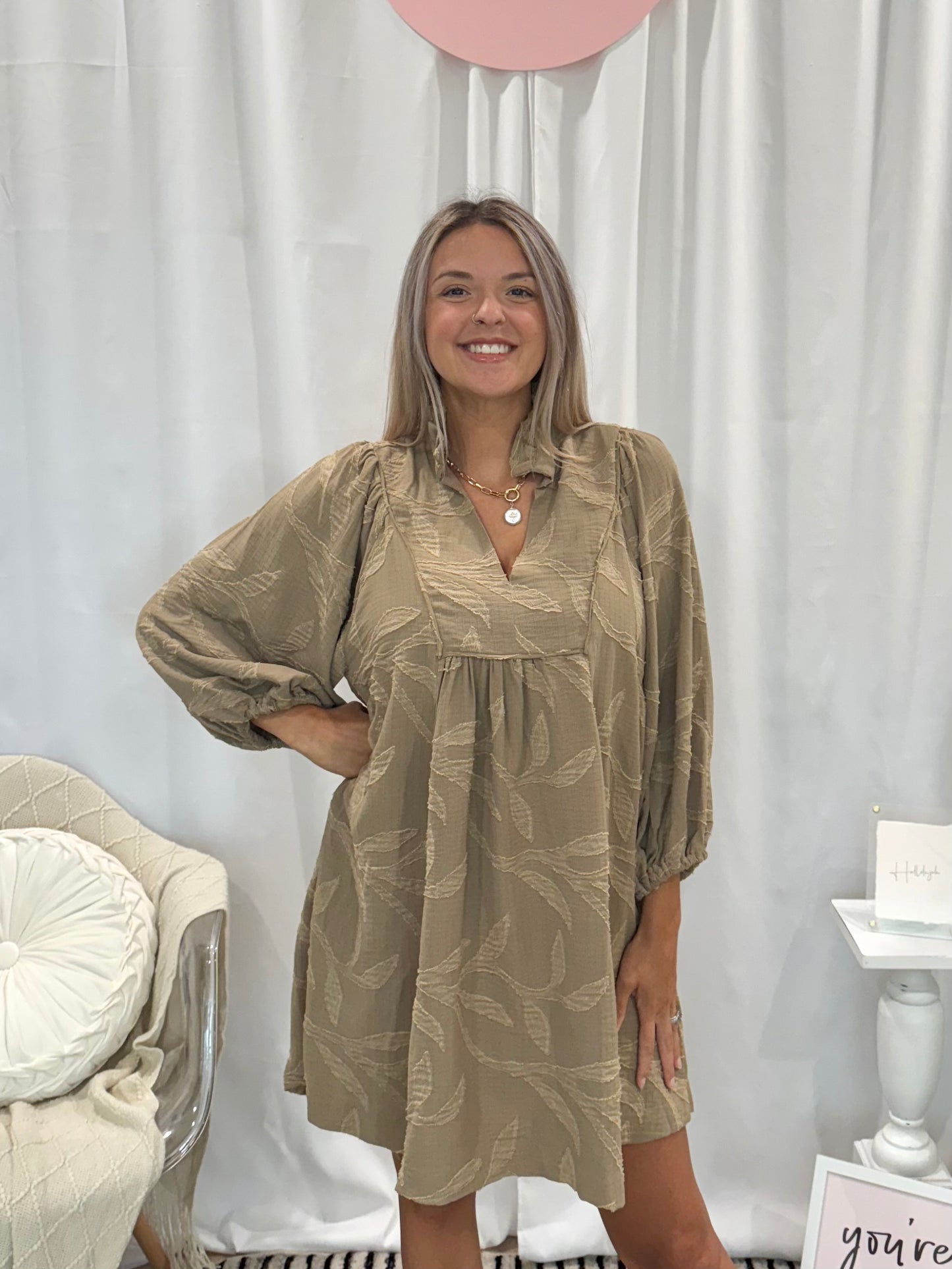 Signature Taupe Dress