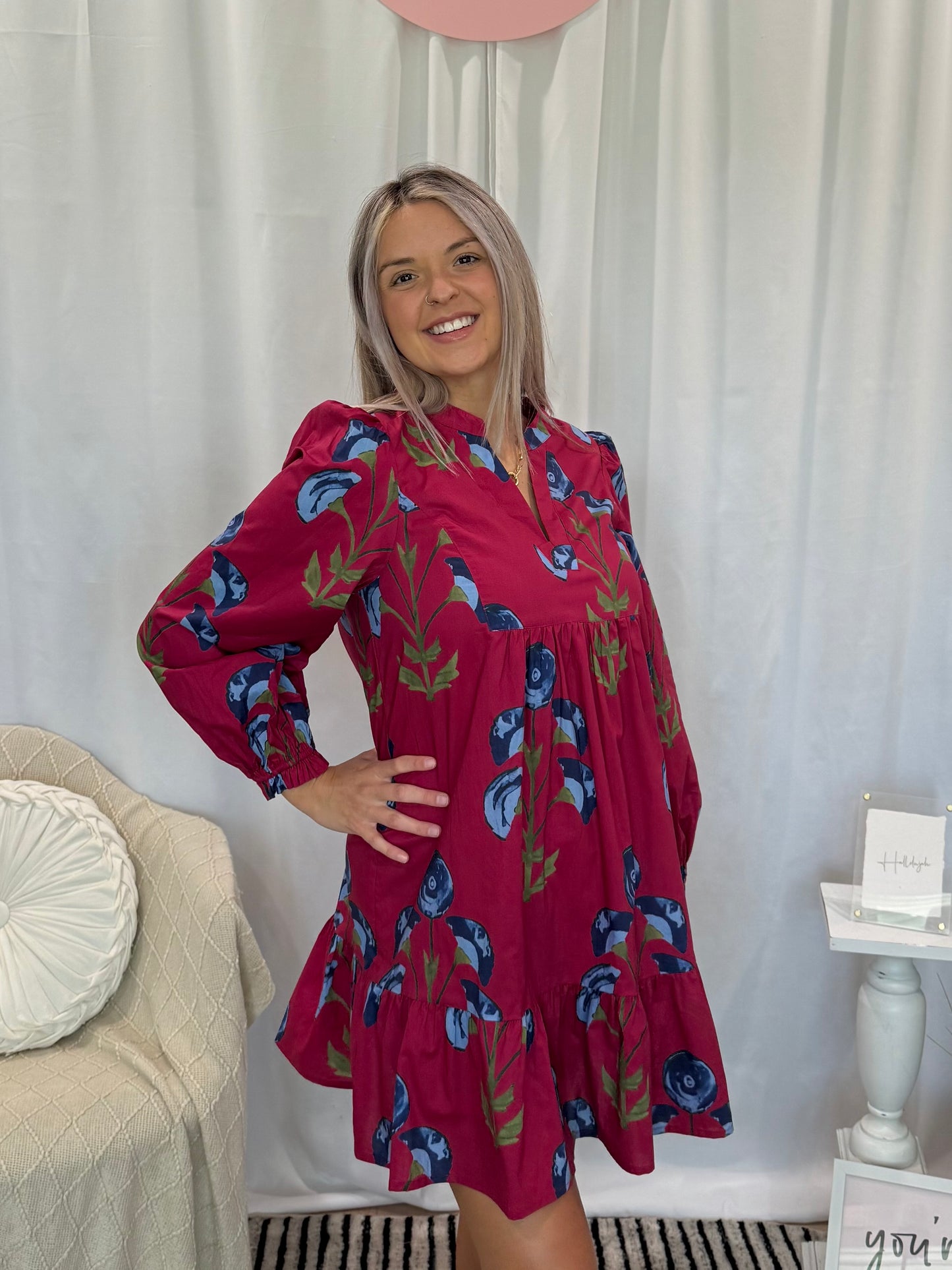 Sassy Fuchsia Dress