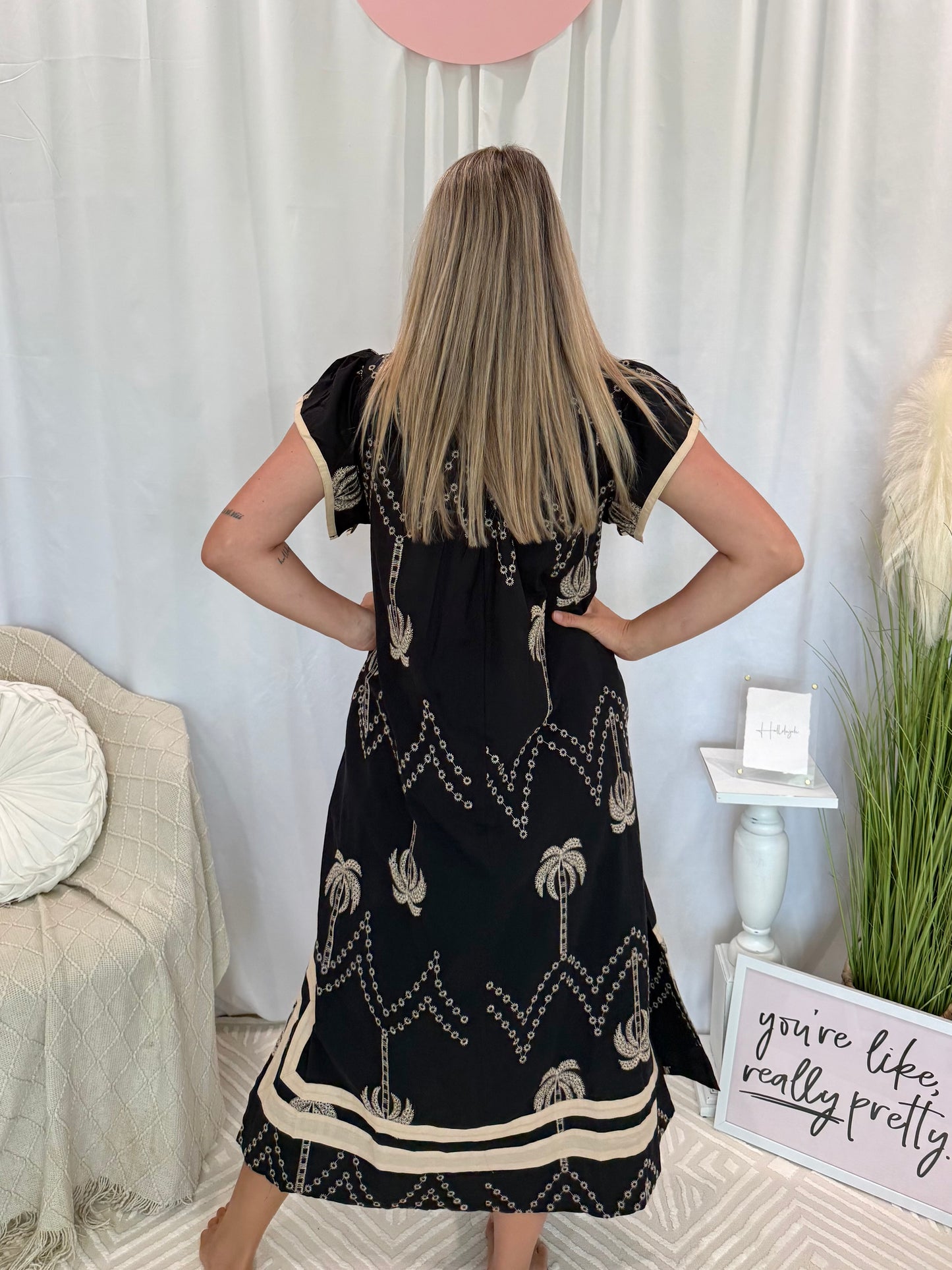 Coconut Palms Dress (Pockets!)