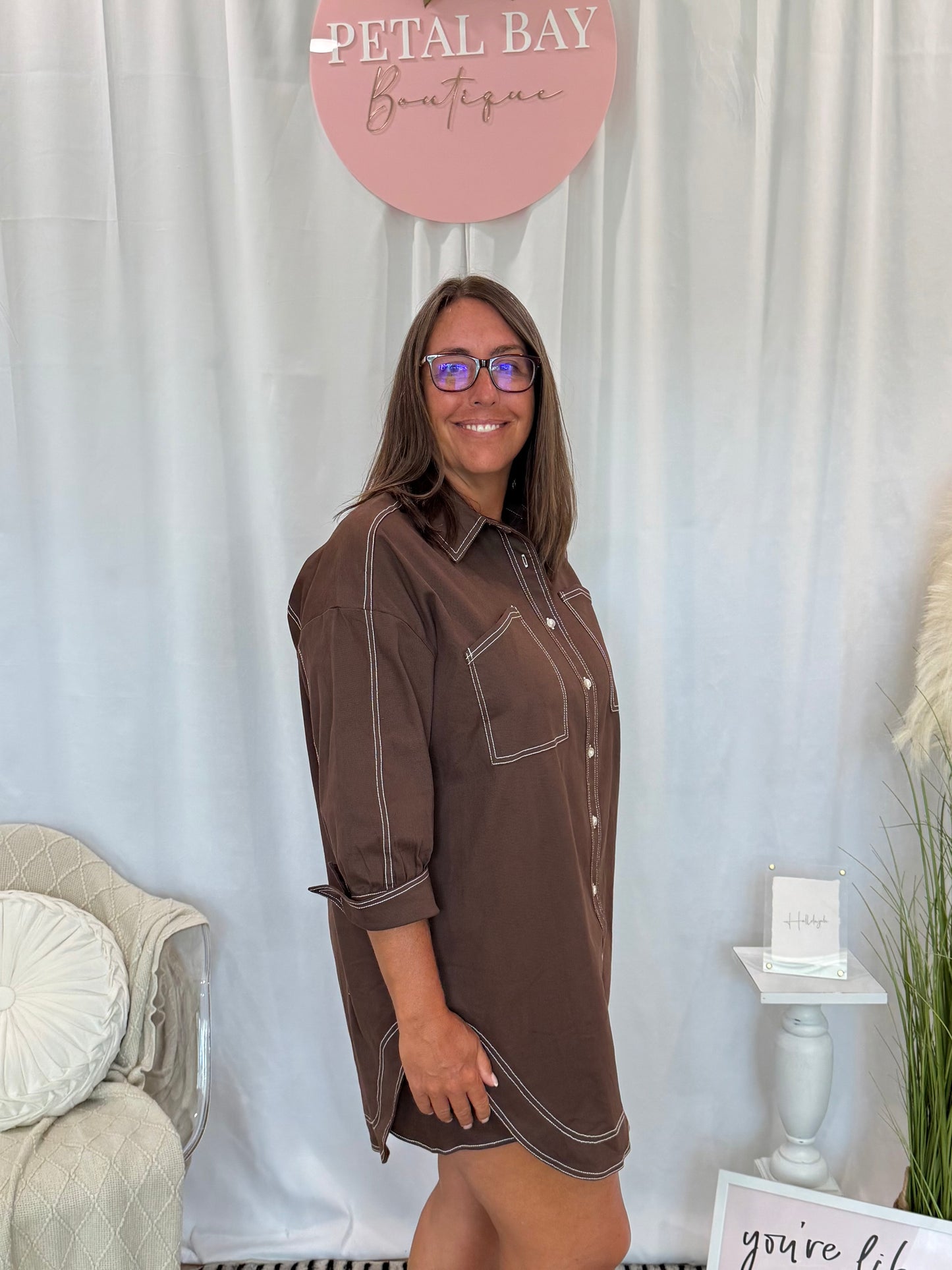 Chocolate Denim Dreamsickle Dress