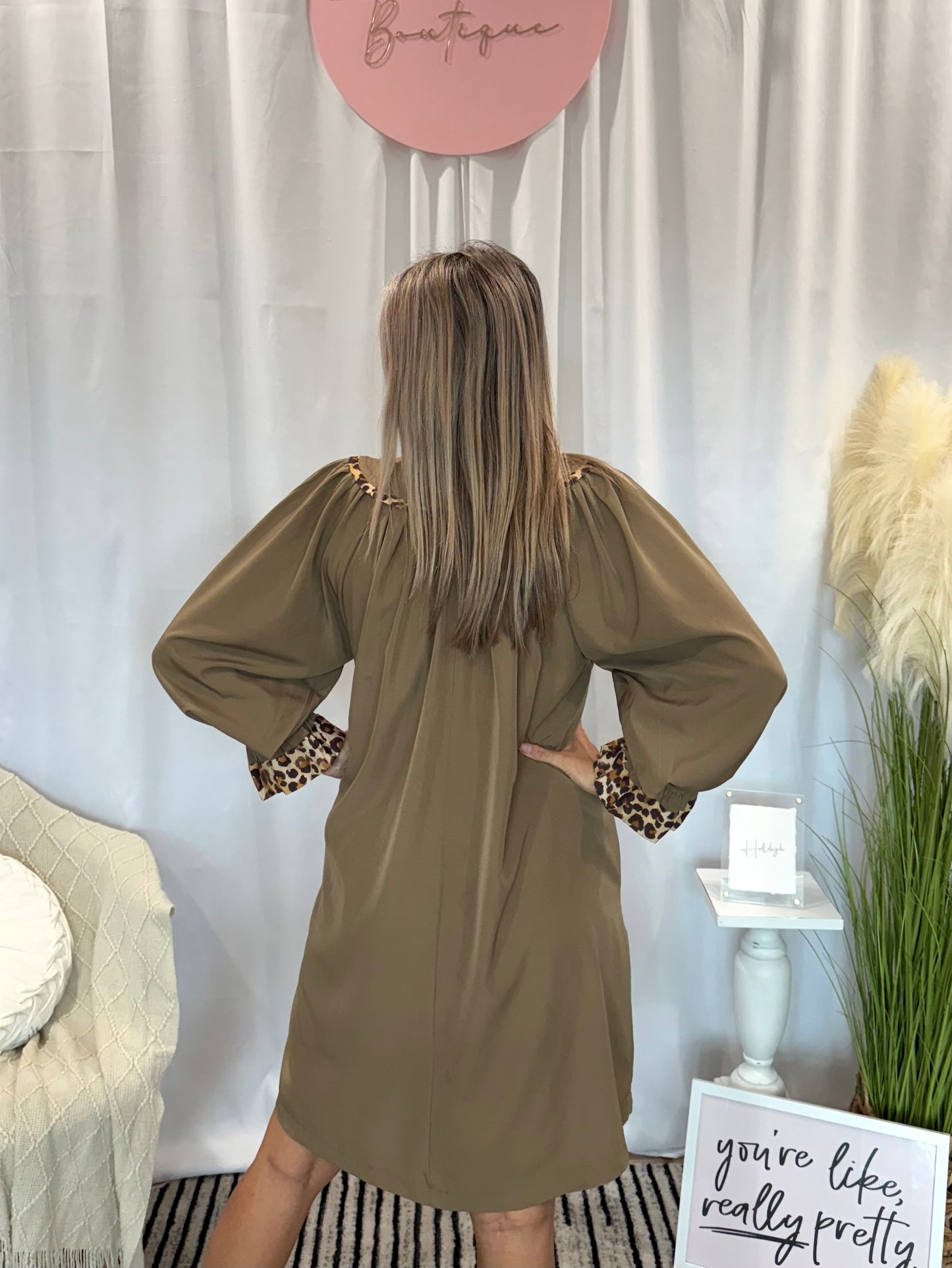 Marvelous Beige Dress (Pockets!)