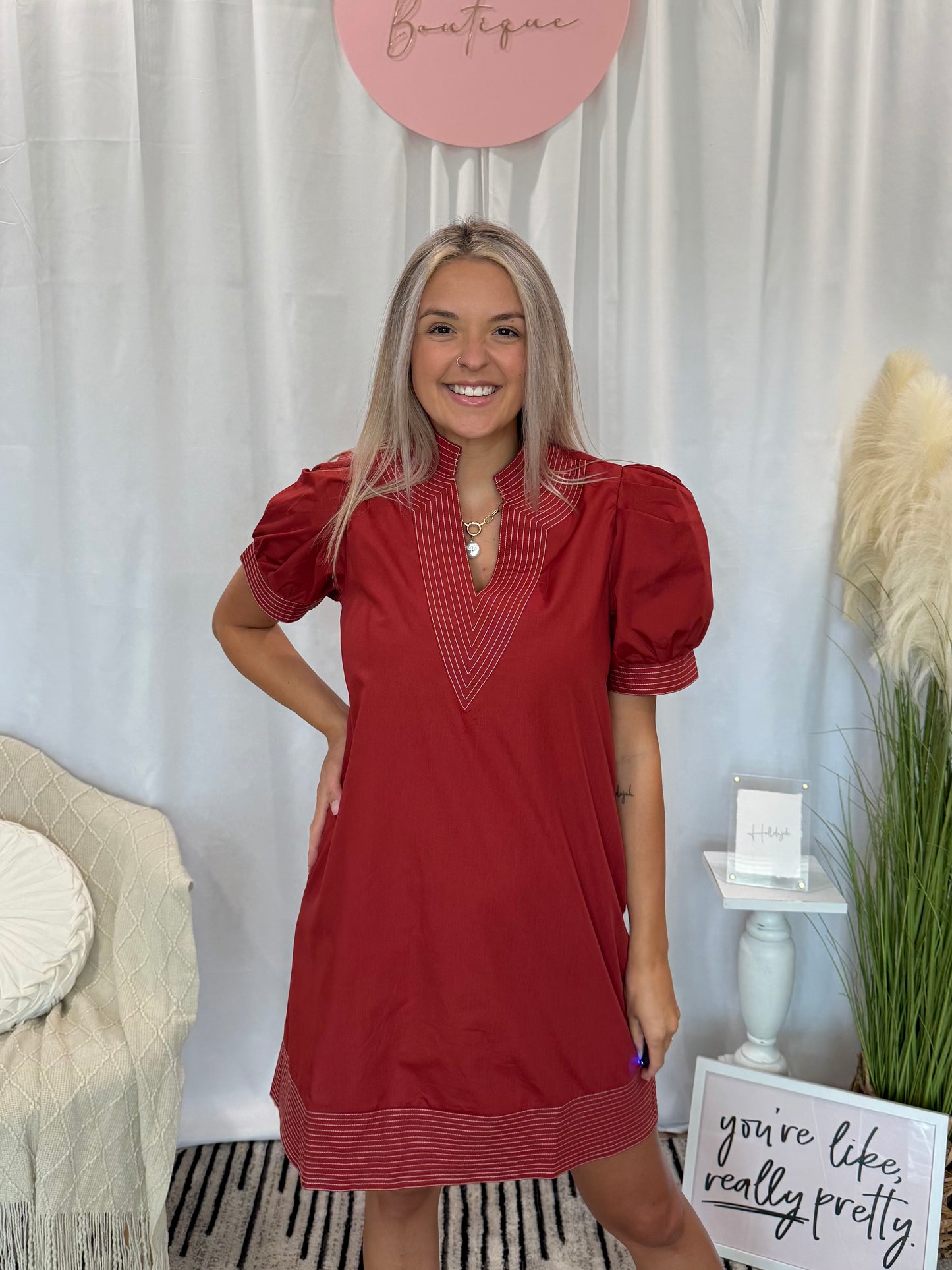 Sunset Sienna Luxury Dress (Pockets!)