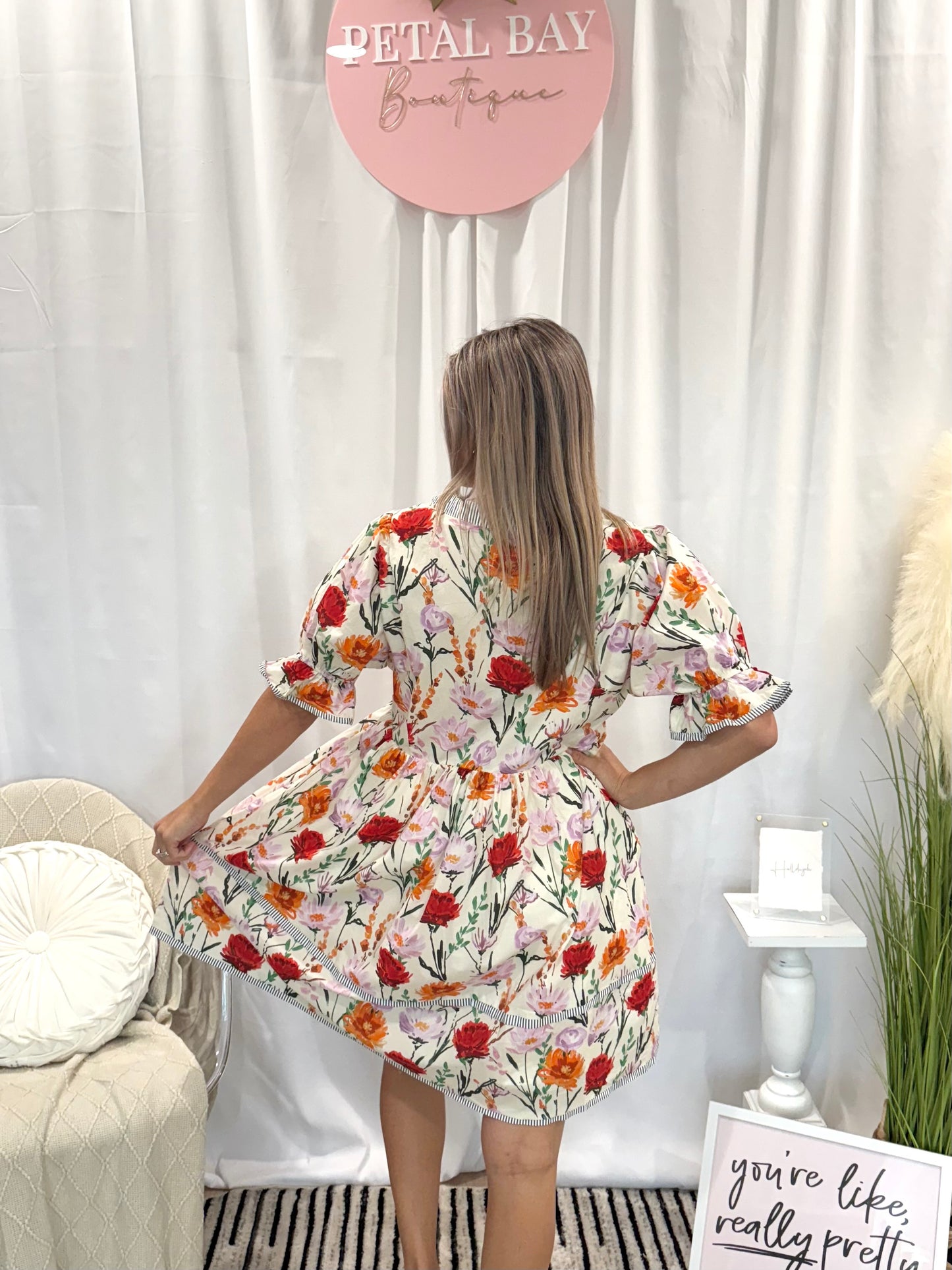 Fun In Floral Dress