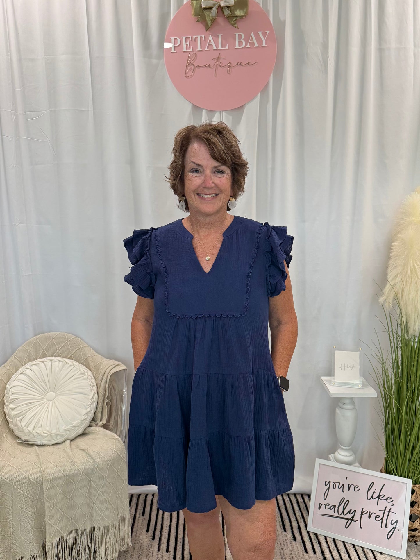 Twilight Azure Dress (Pockets!)