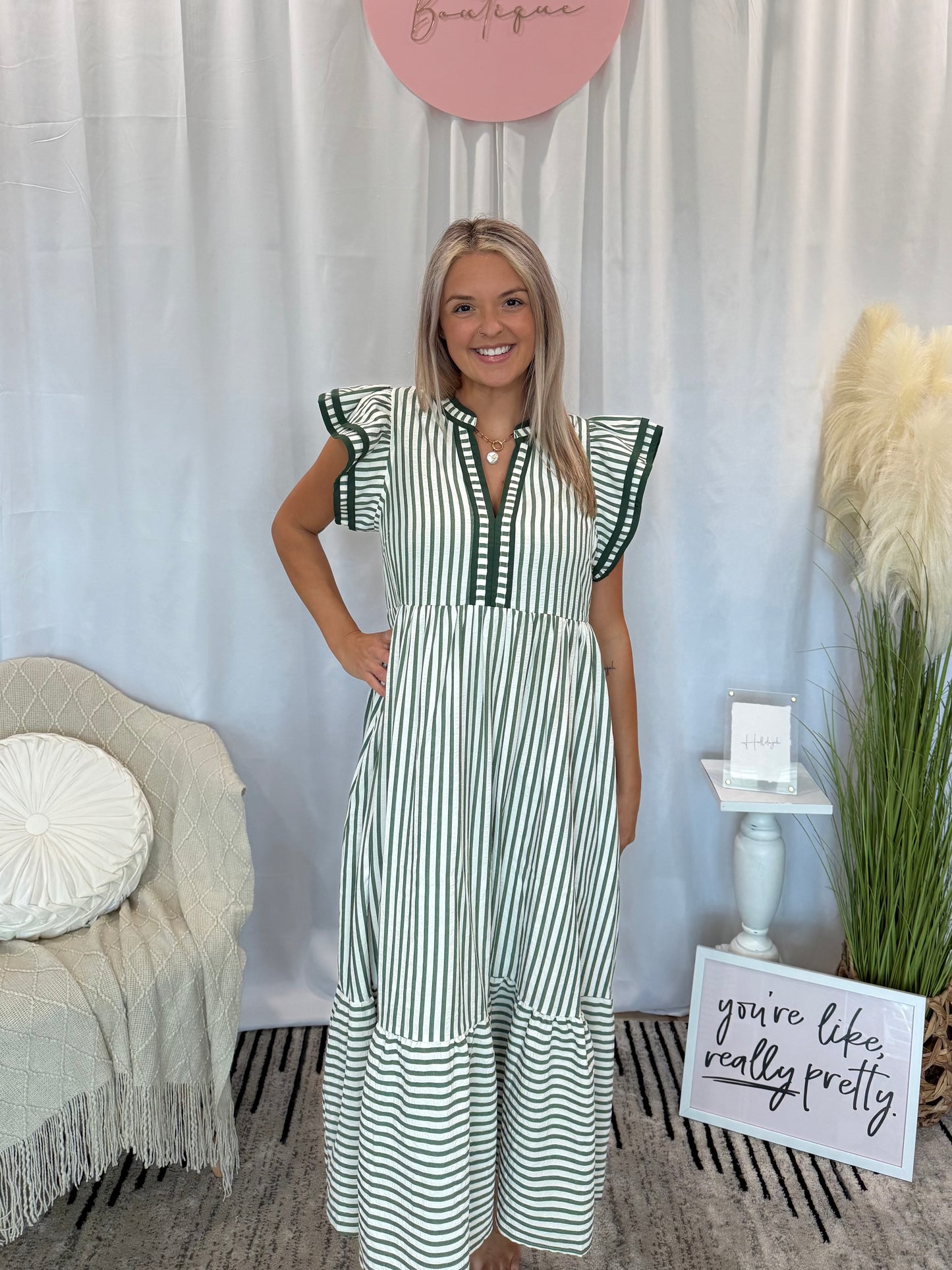 Emerald Gem Dress (Pockets!)