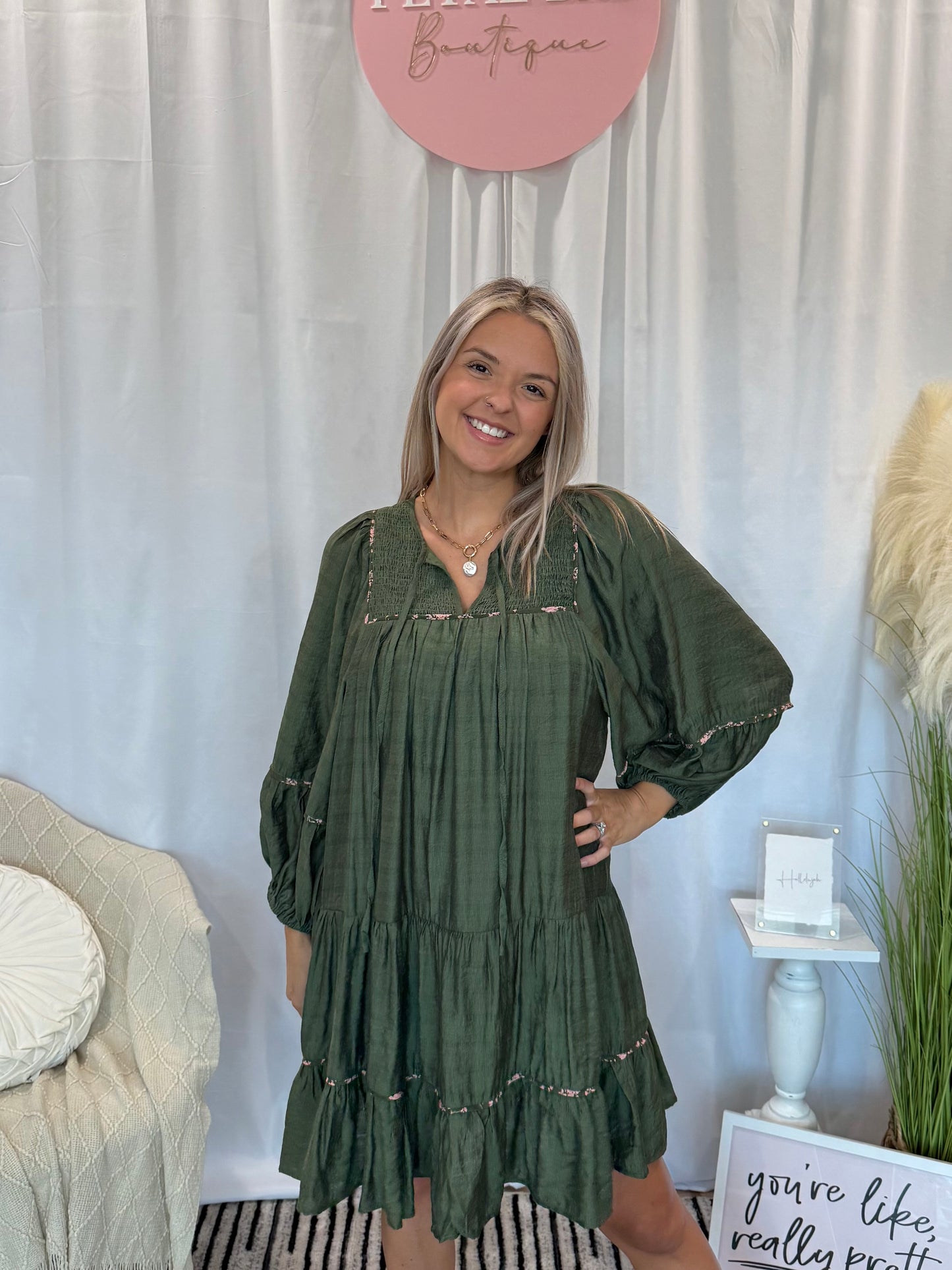 Simply Elegant Pine Dress