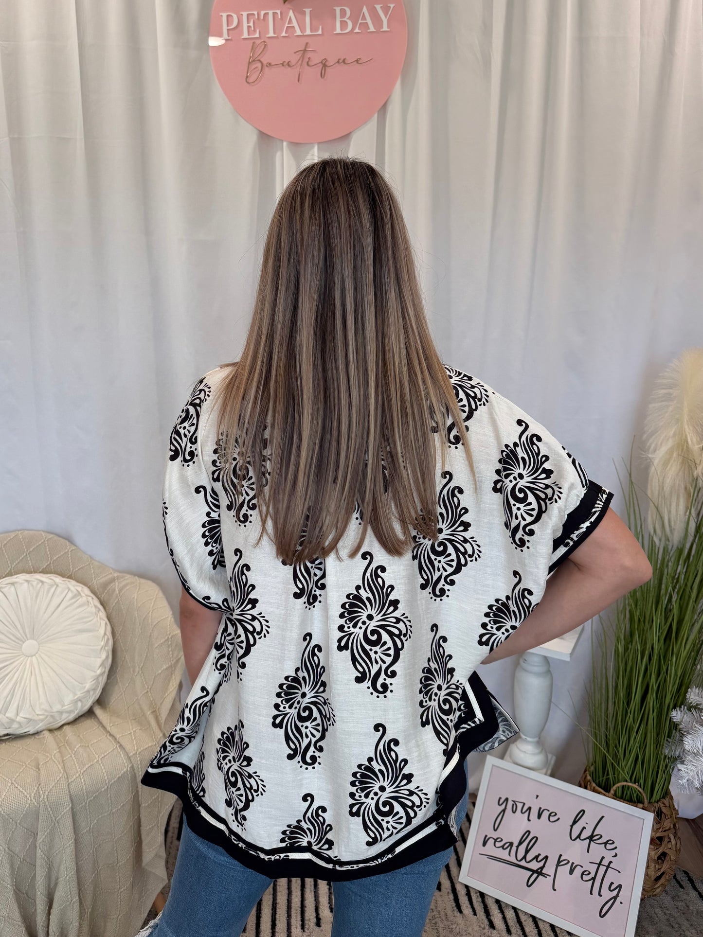 Classic Contrast Top