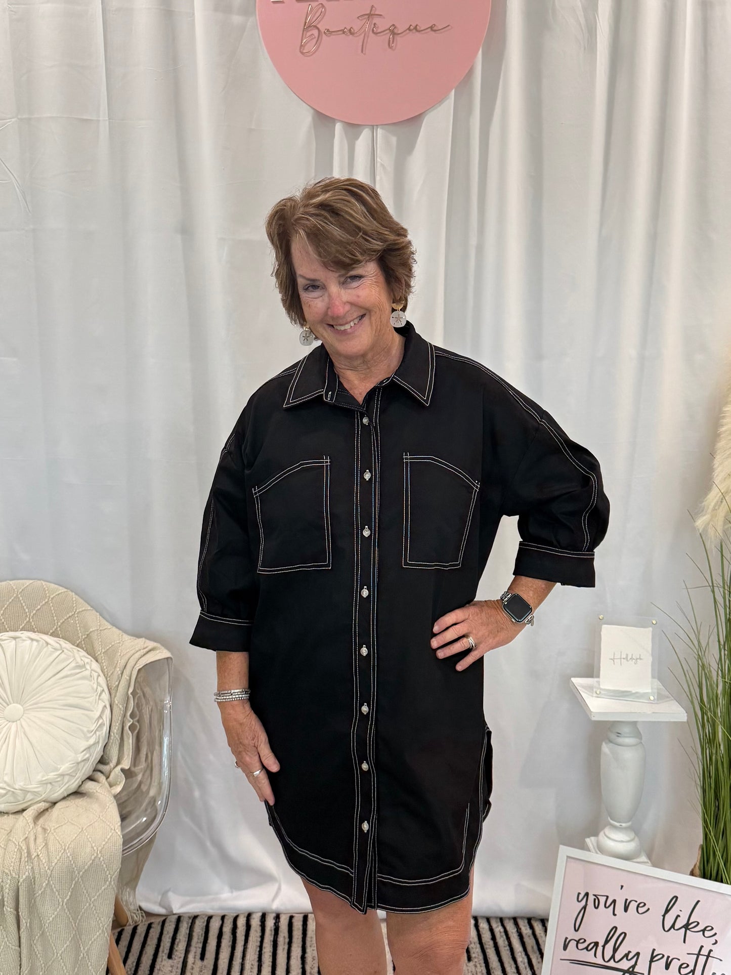 Licorice Denim Dreamsickle Dress