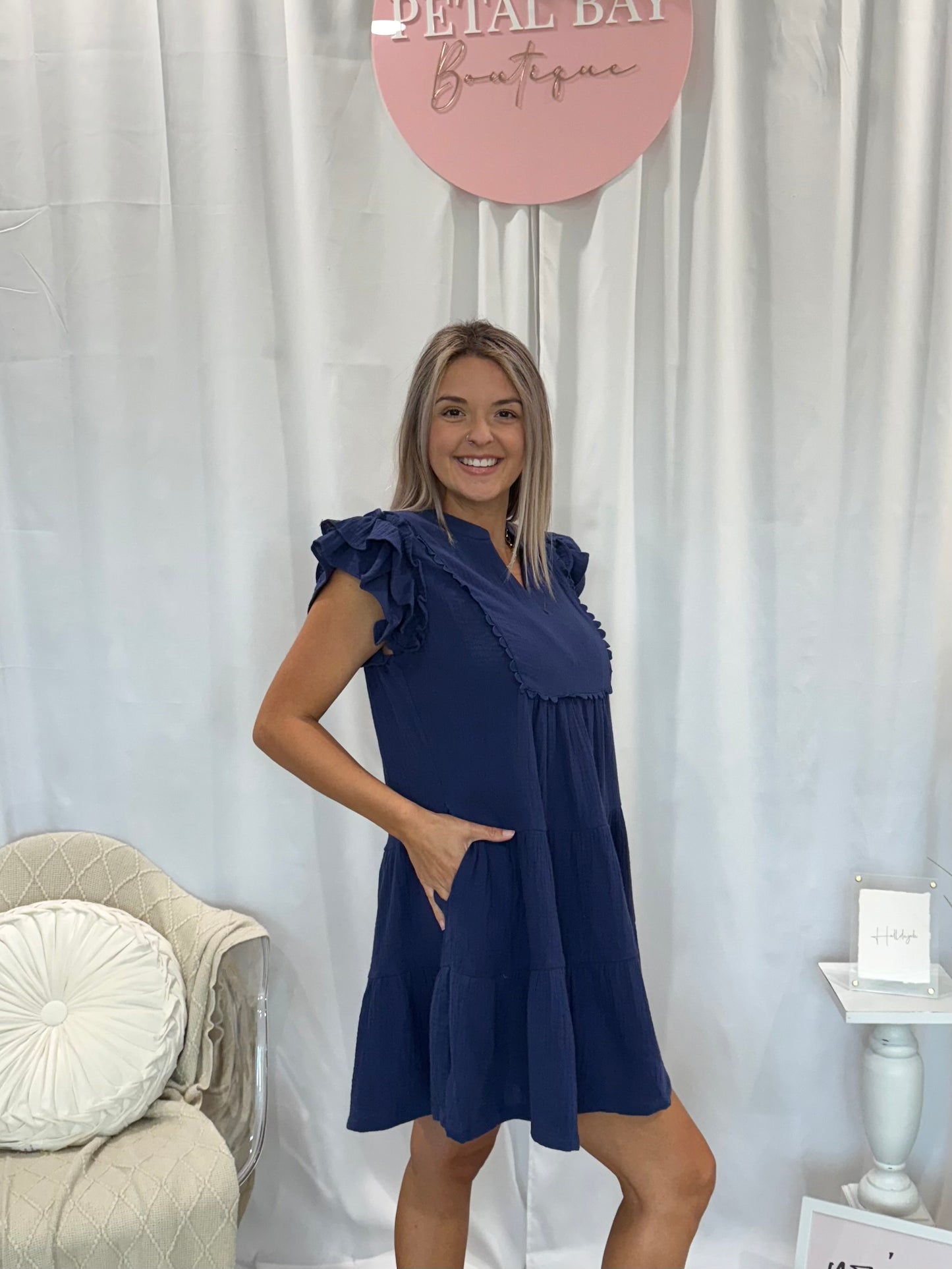 Twilight Azure Dress (Pockets!)
