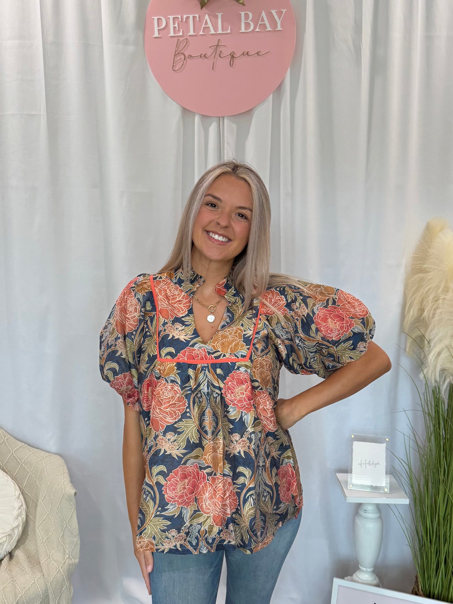 Ornate Floral Top