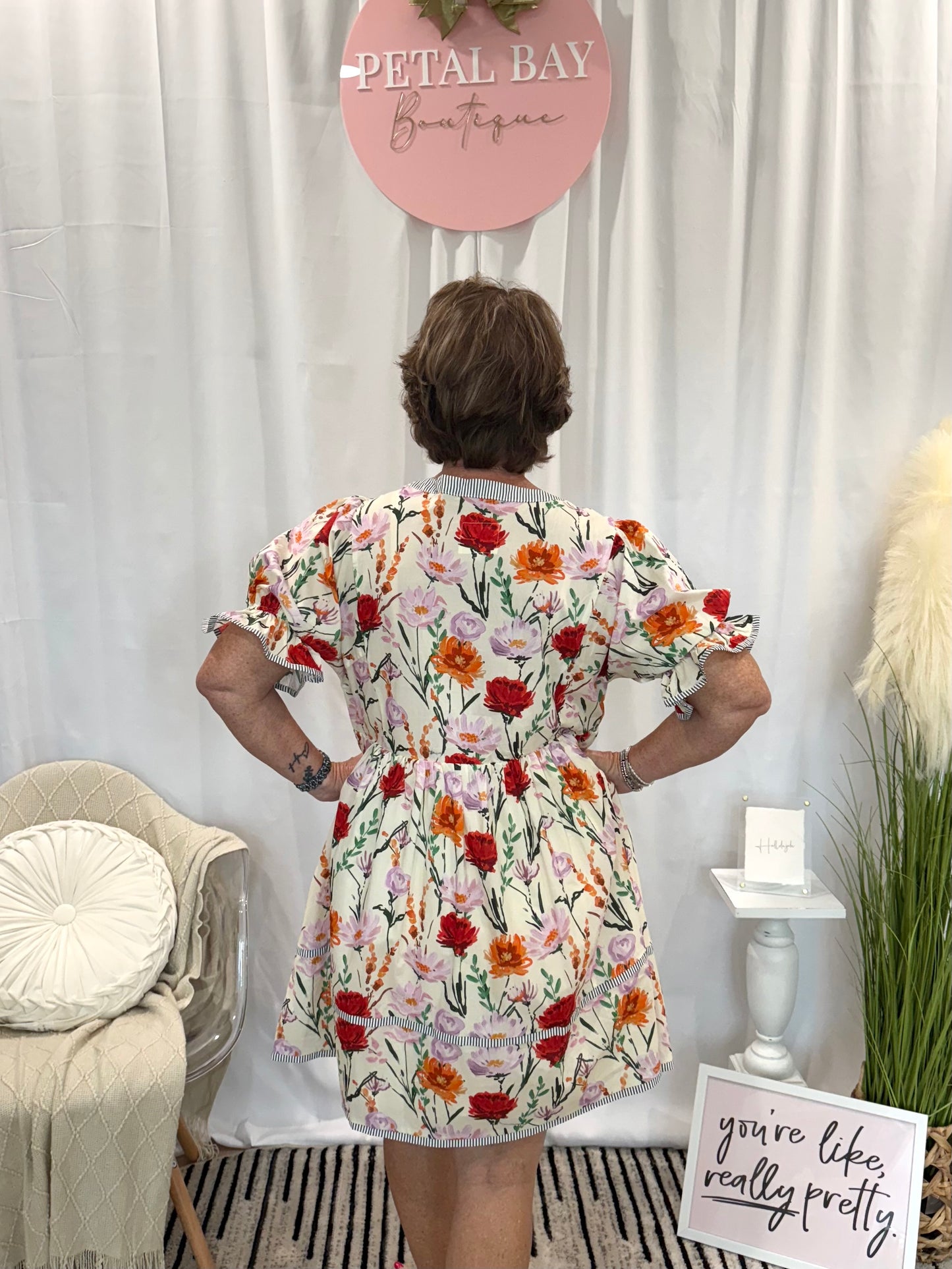 Fun In Floral Dress