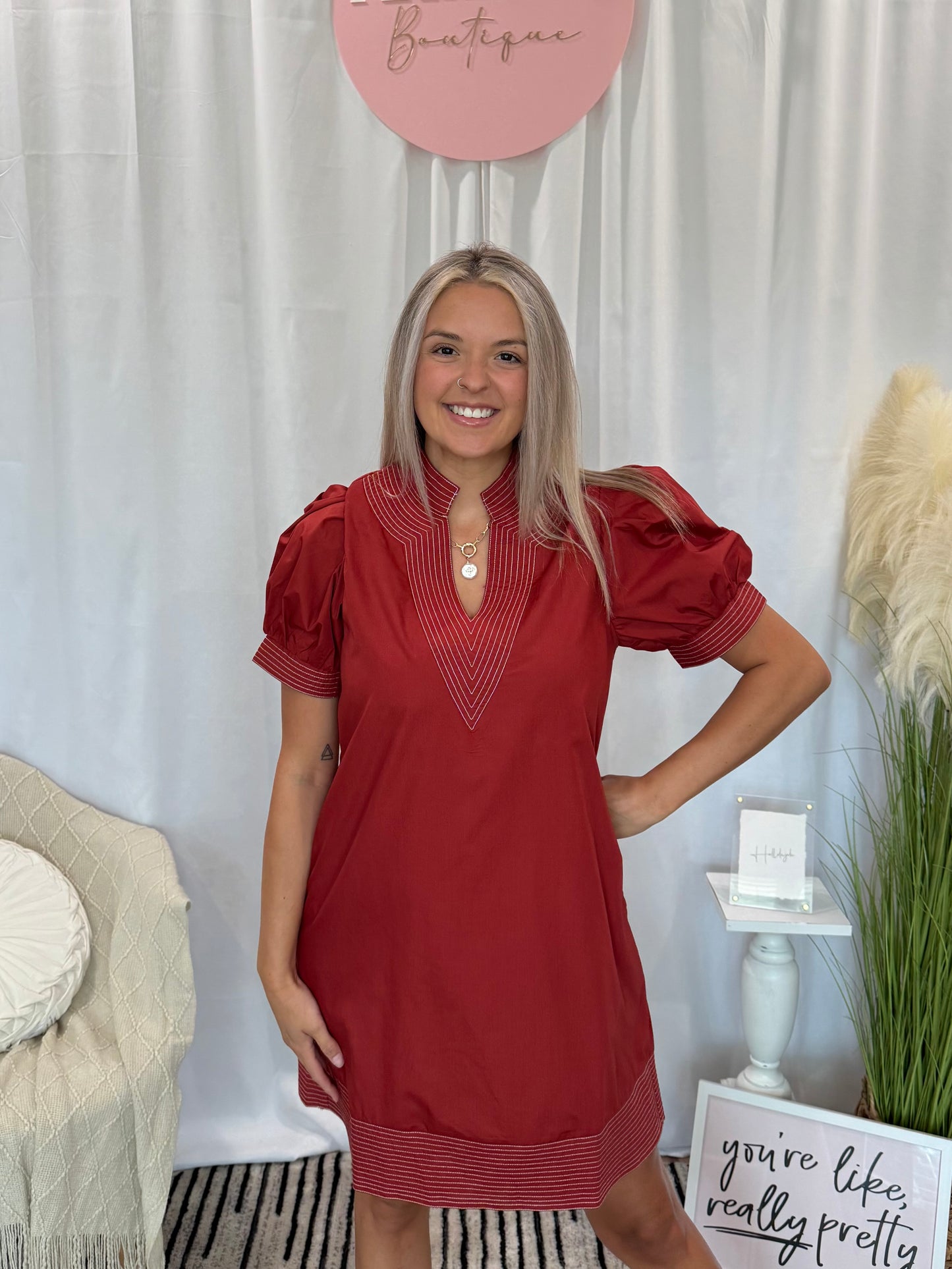 Sunset Sienna Luxury Dress (Pockets!)