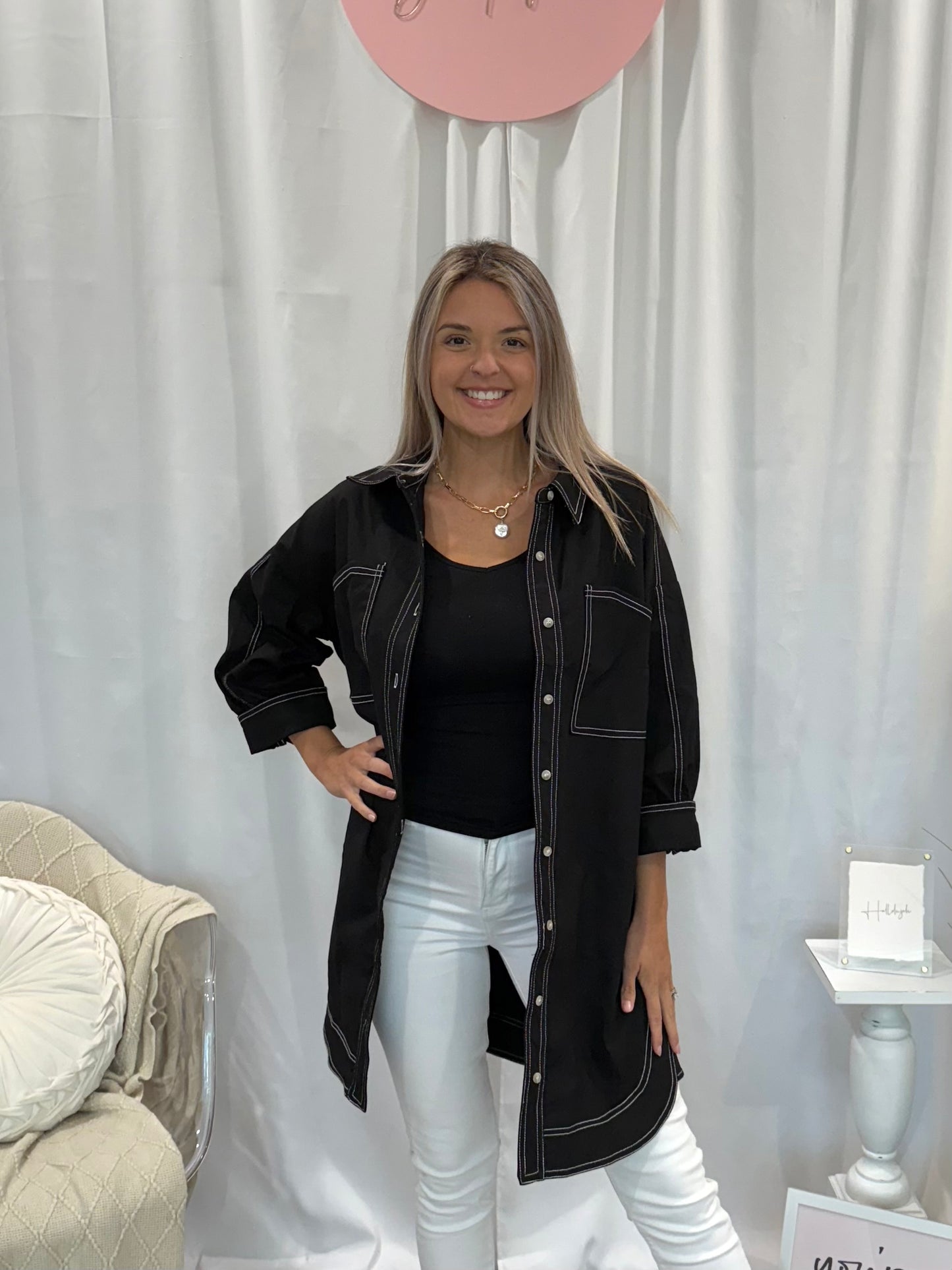 Licorice Denim Dreamsickle Dress